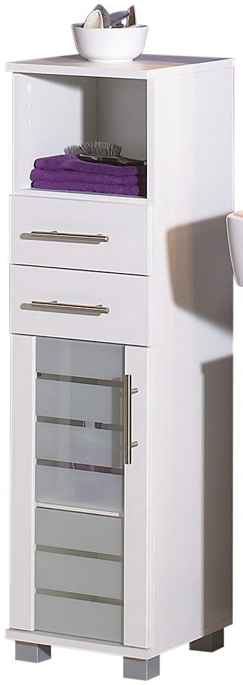 Schildmeyer Midischrank »Nikosia«, Breite 30 cm, bequem Schubladen, Glastür, 2 bestellen MDF-Fronten, Metallgriffe mit