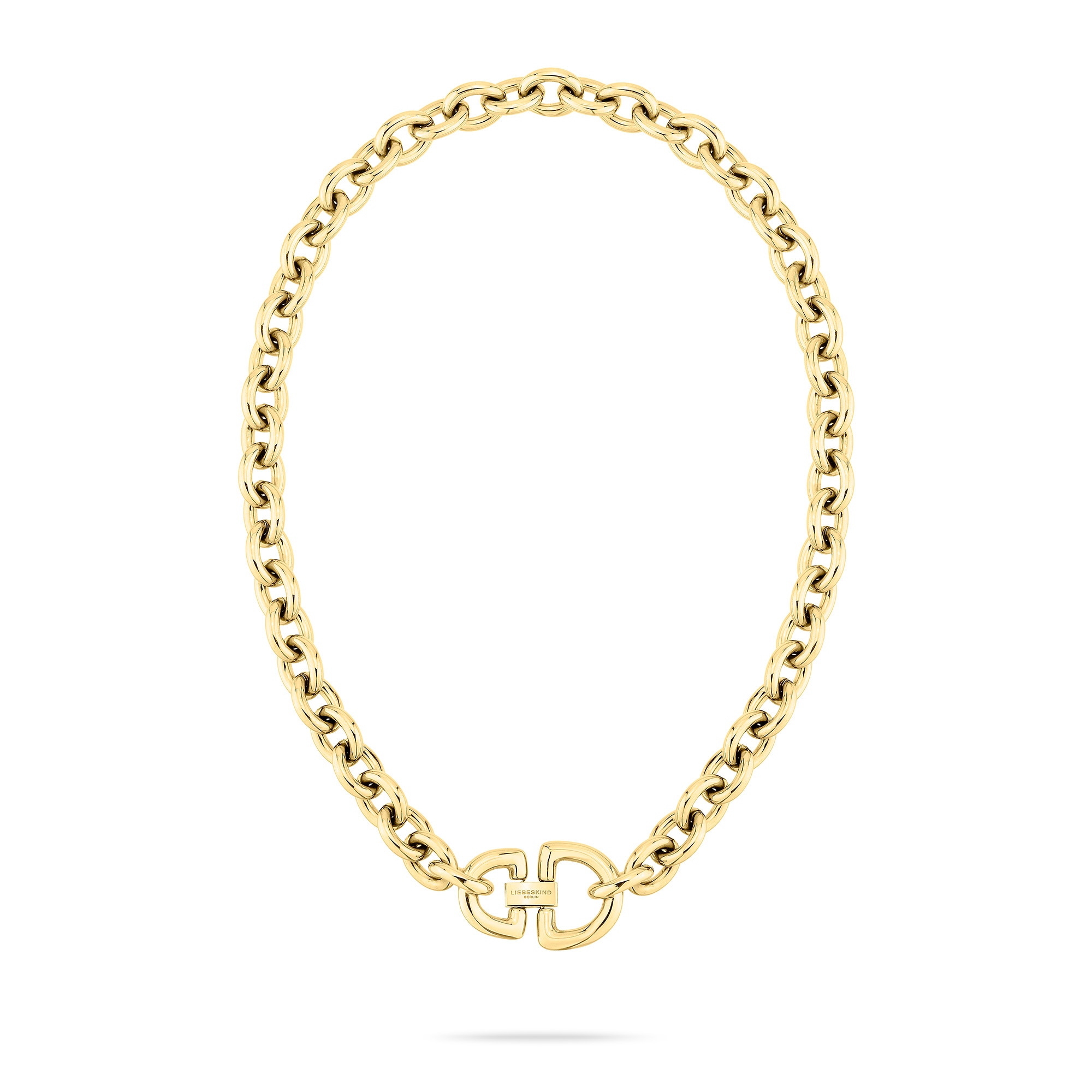 Liebeskind Berlin Kette mit Anhänger »Schmuck Geschenk Edelstahl Halskette The D-Link Statement«