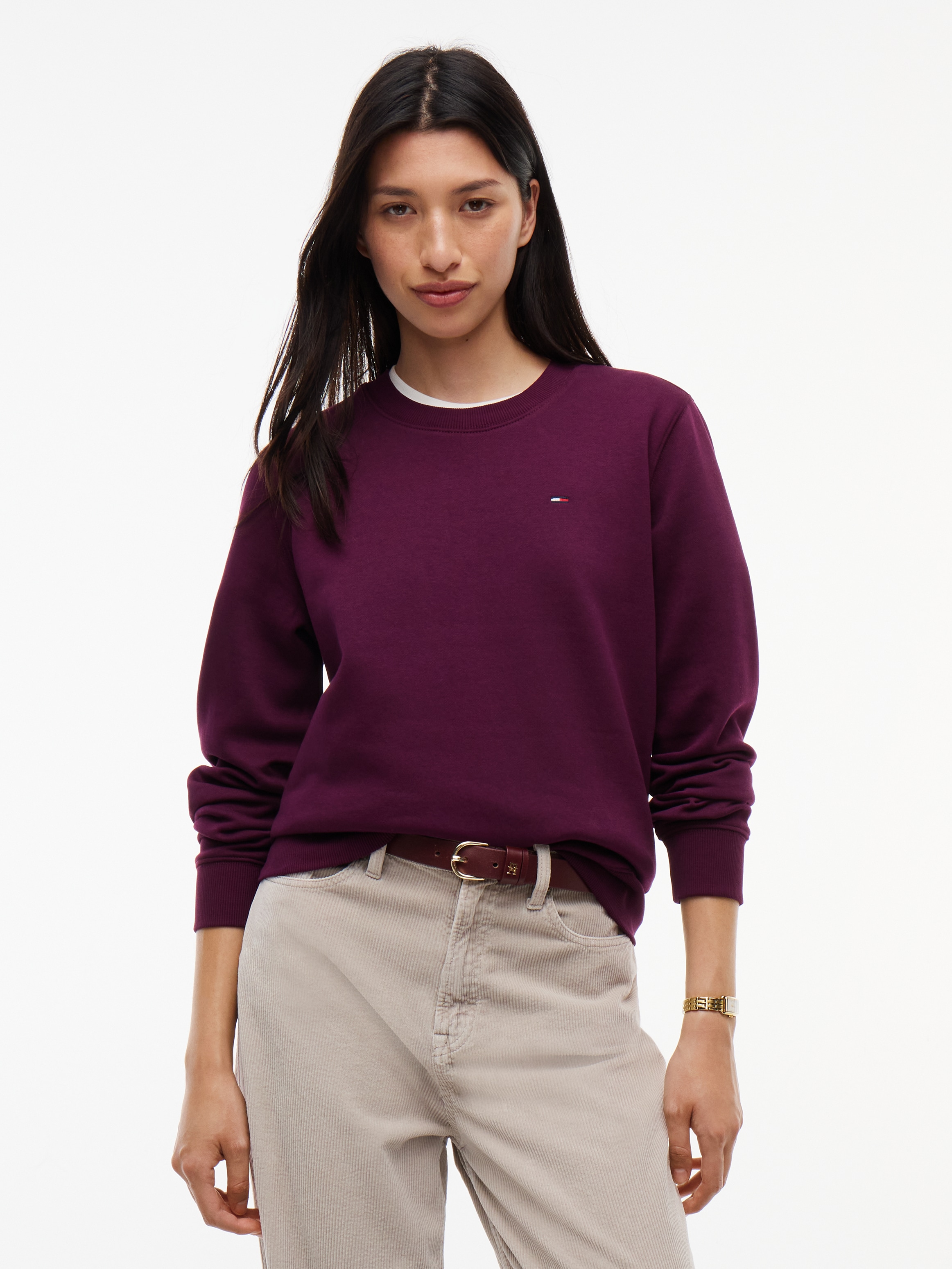 Tommy Jeans Sweatshirt »TJW REG S FLAG CREW«, Baumwollmischung
