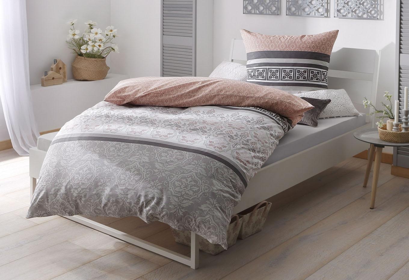 Home affaire Bettwäsche »Cremona in Renforcé, Biber (Flanell) und  PolyCotton Qualität, romantisch, verspielte Ornamente, geeignet im Winter &  Sommer, Landhausstil«, (2 tlg.) online kaufen