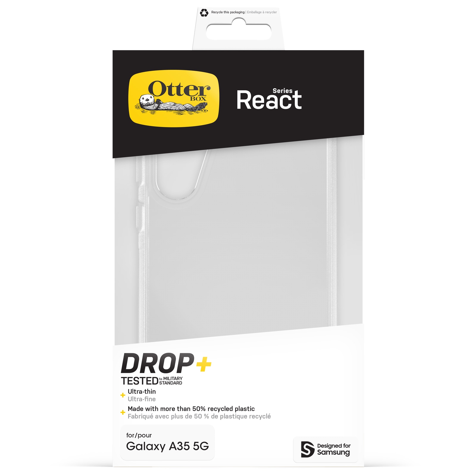 Otterbox Handyhülle »React für Samsung Galaxy A35 5G« Smartphones Schutzhülle, Cover, Backcover