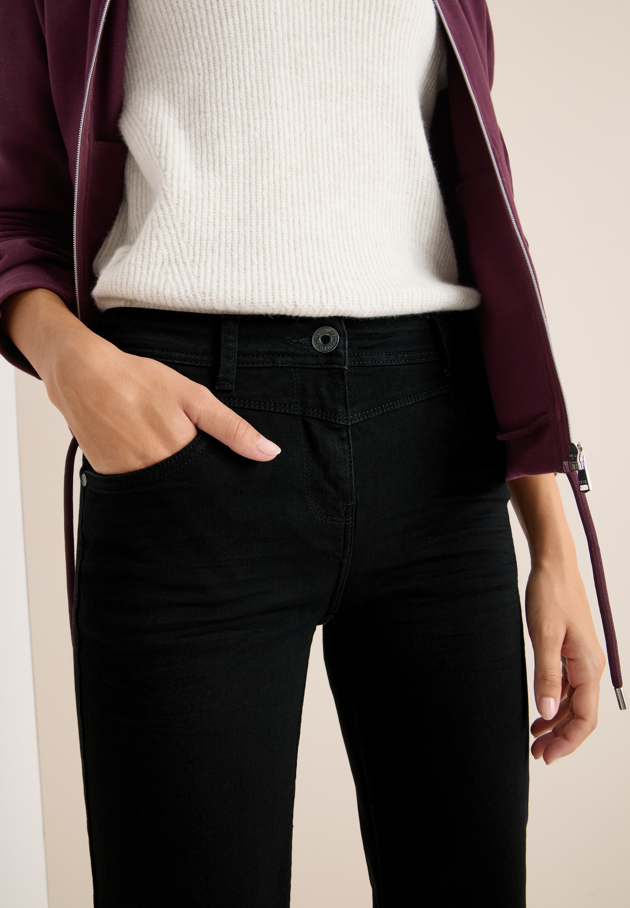 Cecil Slim-fit-Jeans »Style Toronto« im 5-Pocket Style und mit Stretch