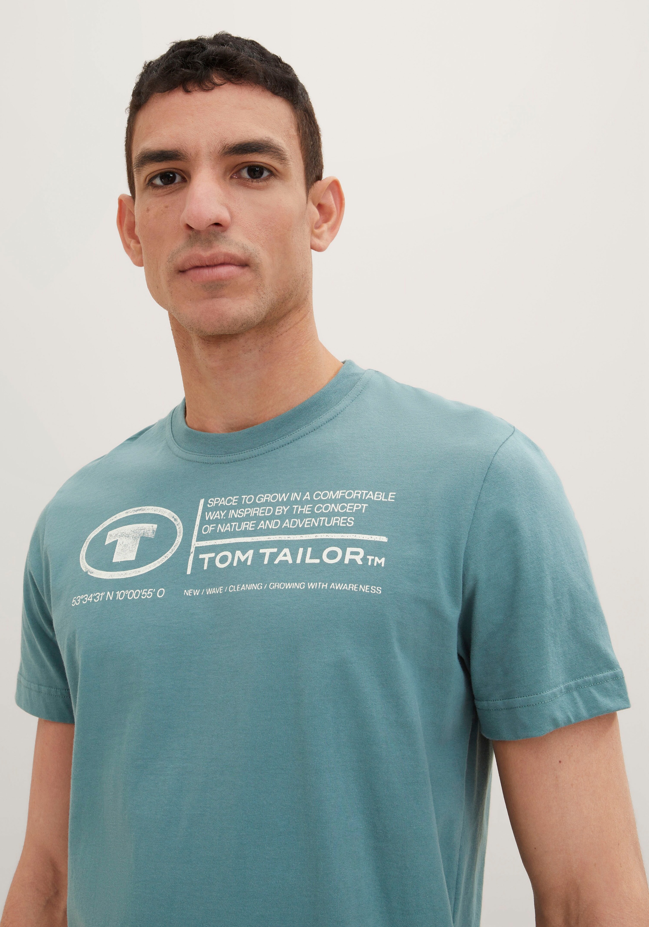 TOM TAILOR Print-Shirt »Tom Tailor Herren T-Shirt Frontprint«