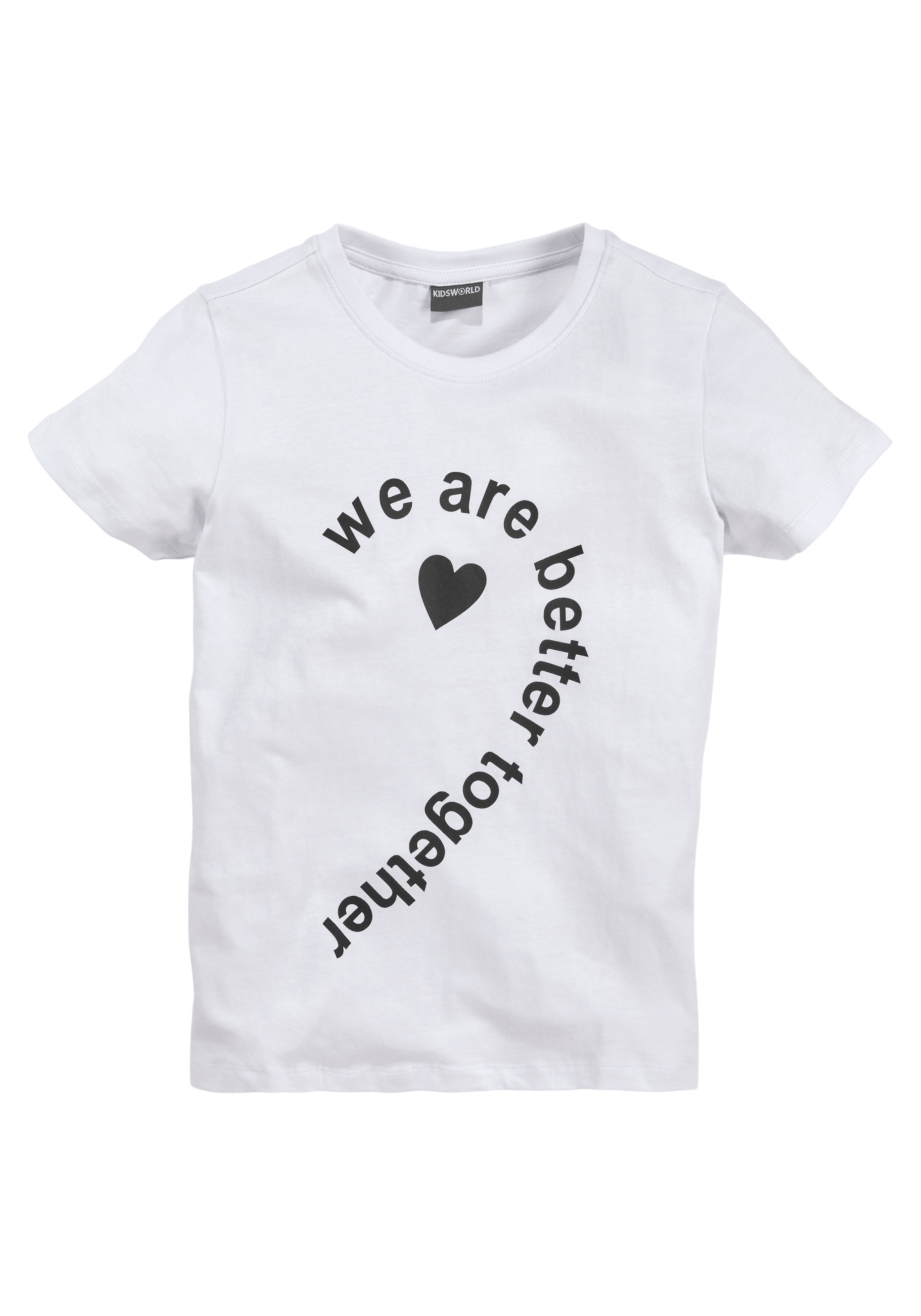 KIDSWORLD T-Shirt »we tlg.), (Packung, ♕ Form together«, 2 better are Basic bei