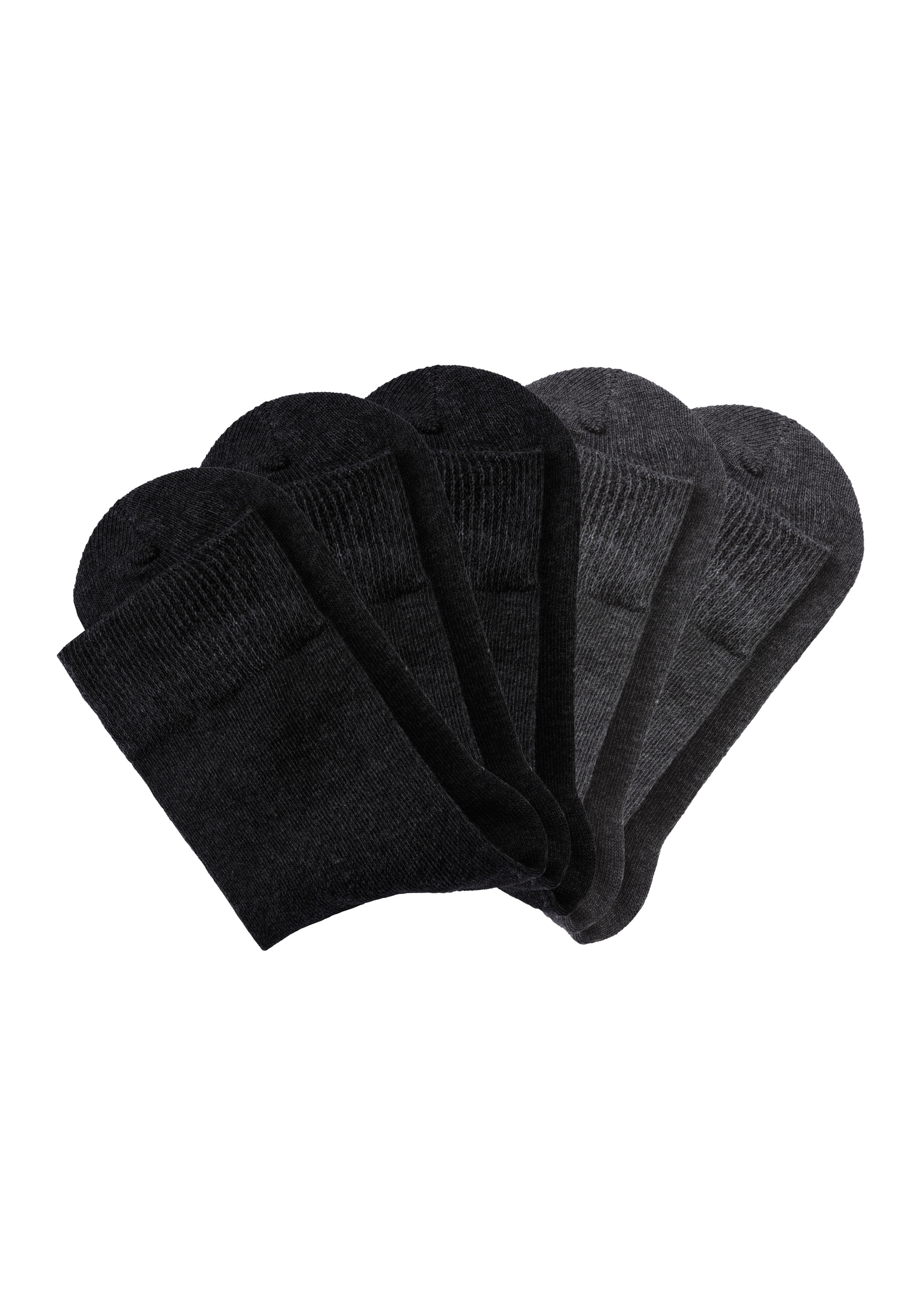 H.I.S Basicsocken, (Packung, 5 Paar), mit besonders weichem Bündchen