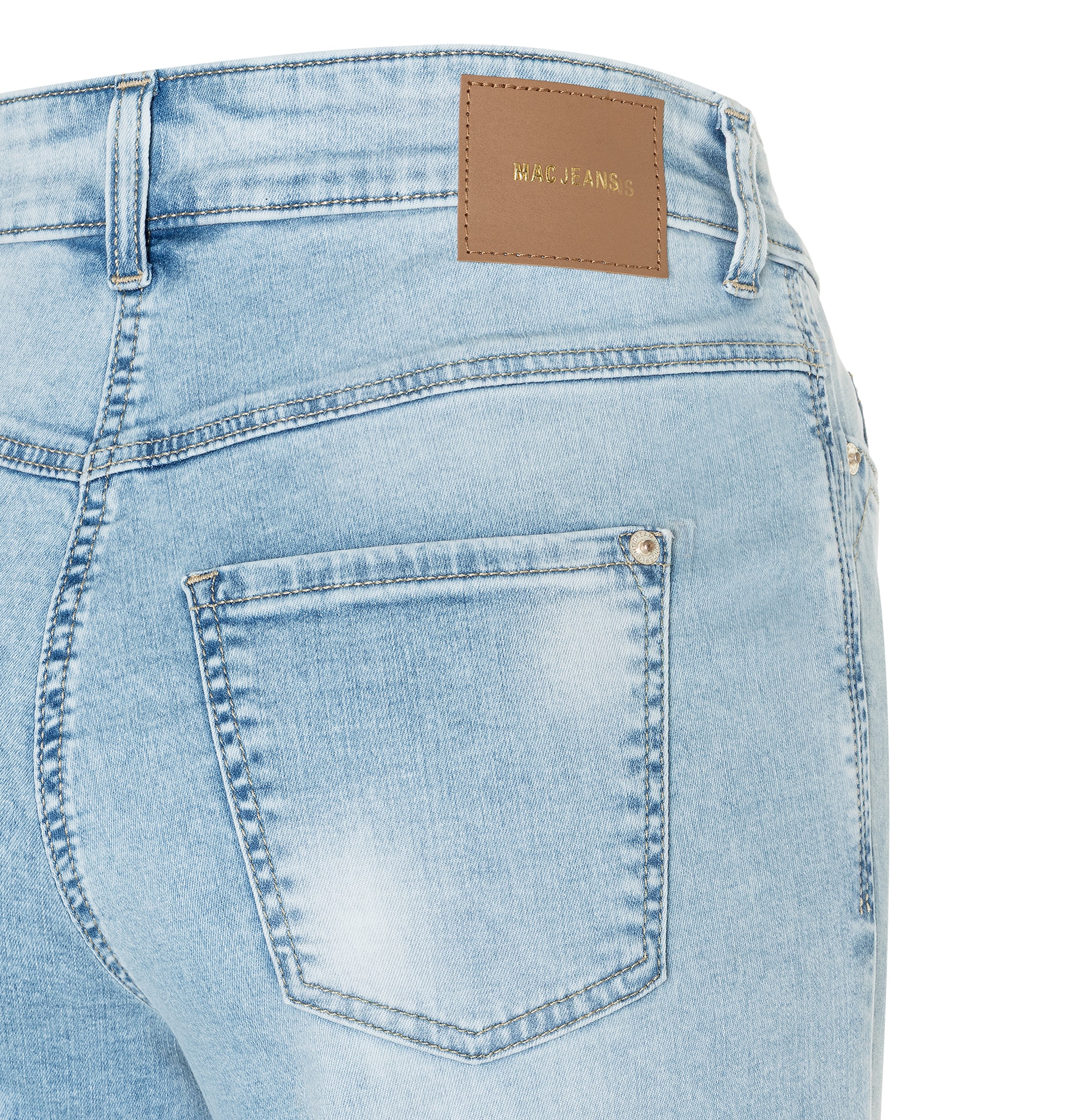 MAC Weite Jeans »DREAM WIDE« mit Fransen am Saum