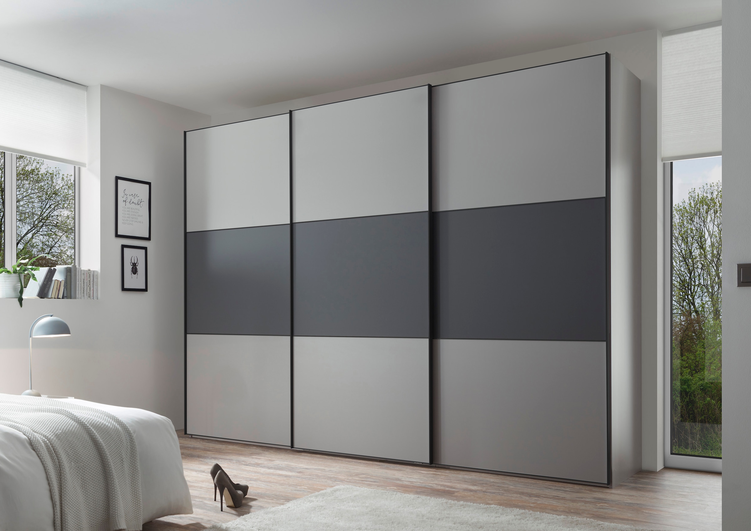 STAUD Schwebetürenschrank »Includo, Made in Germany« Mit vier verschiedenen Ausstattungsvarianten