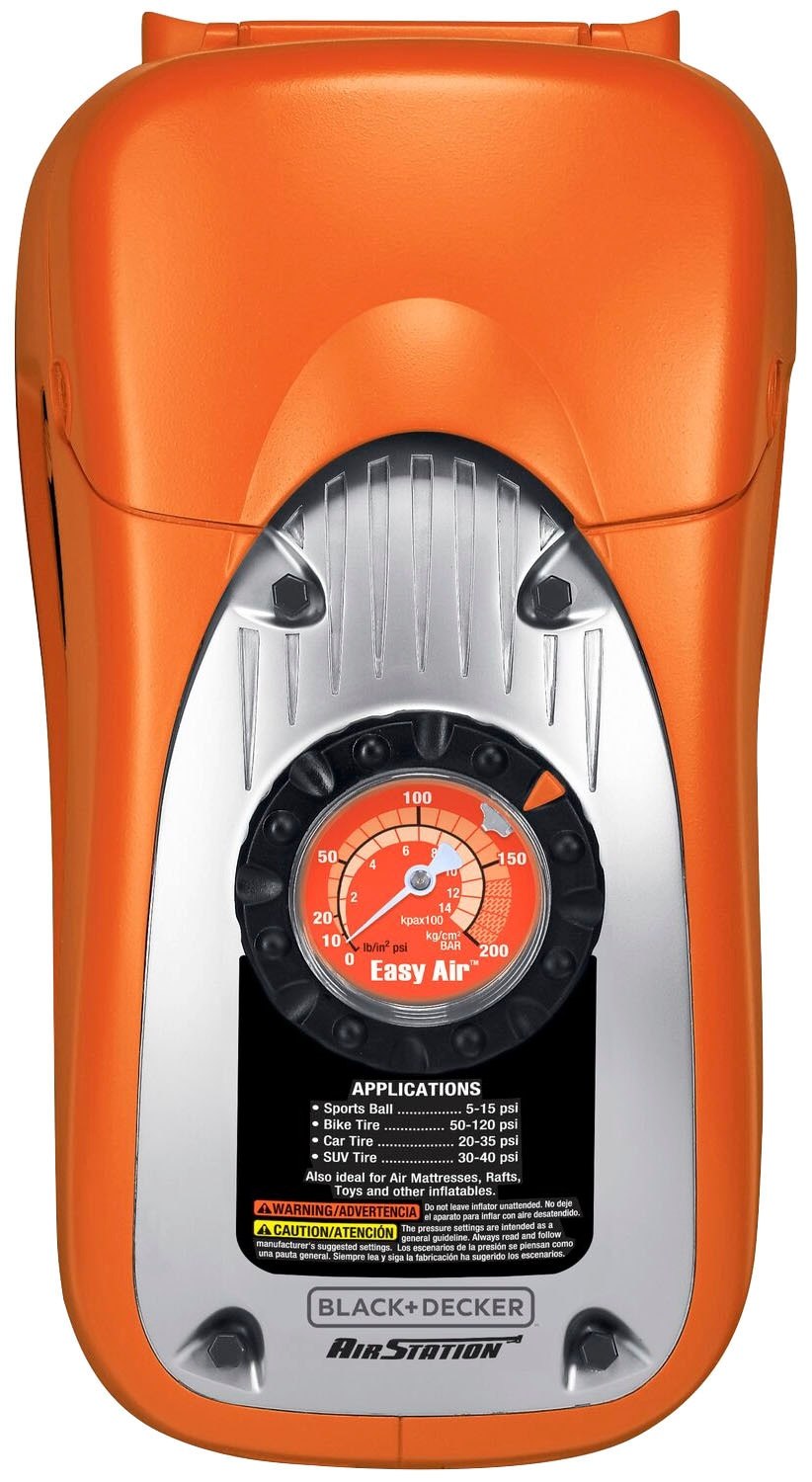 Black + Decker Kompressor »ASI300«, 160 PSI, 12V/230V, 3 Ventile, dig. Druckeinst.