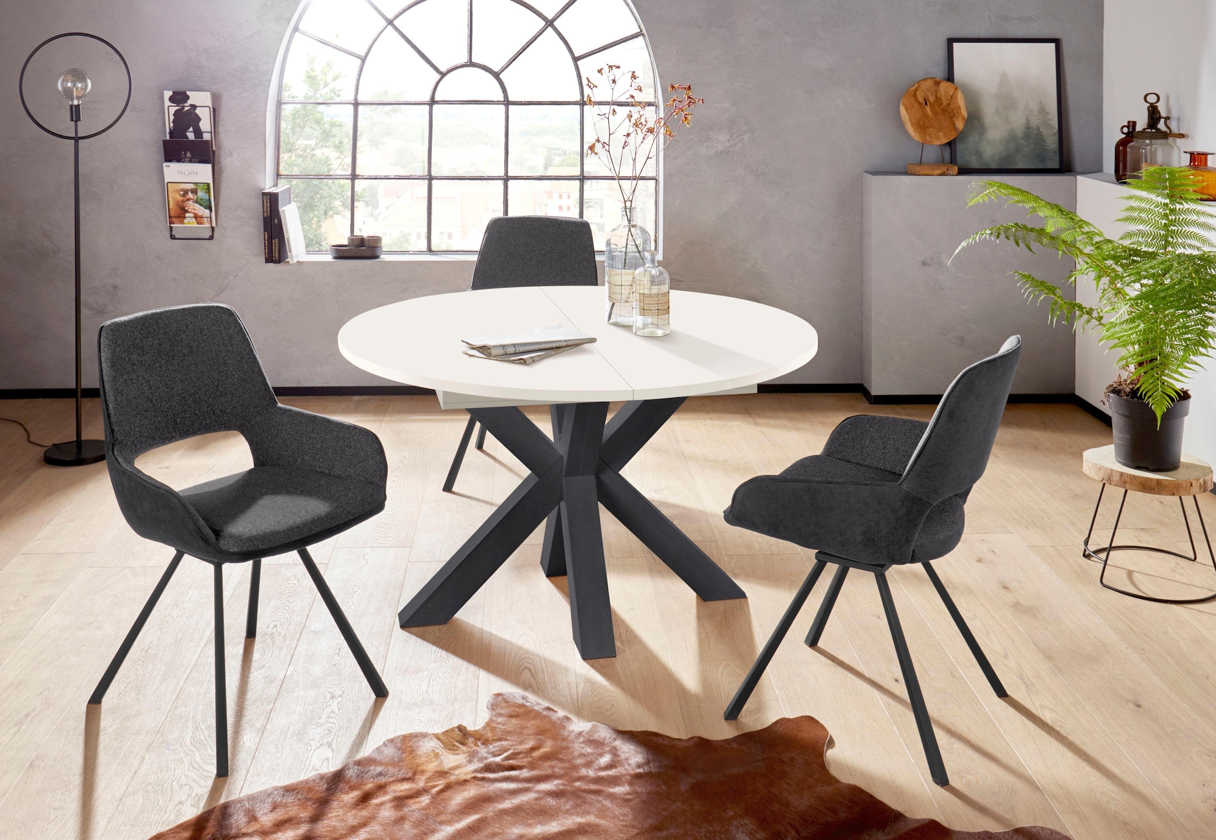 Mäusbacher Esstisch , Untergestell Sternform