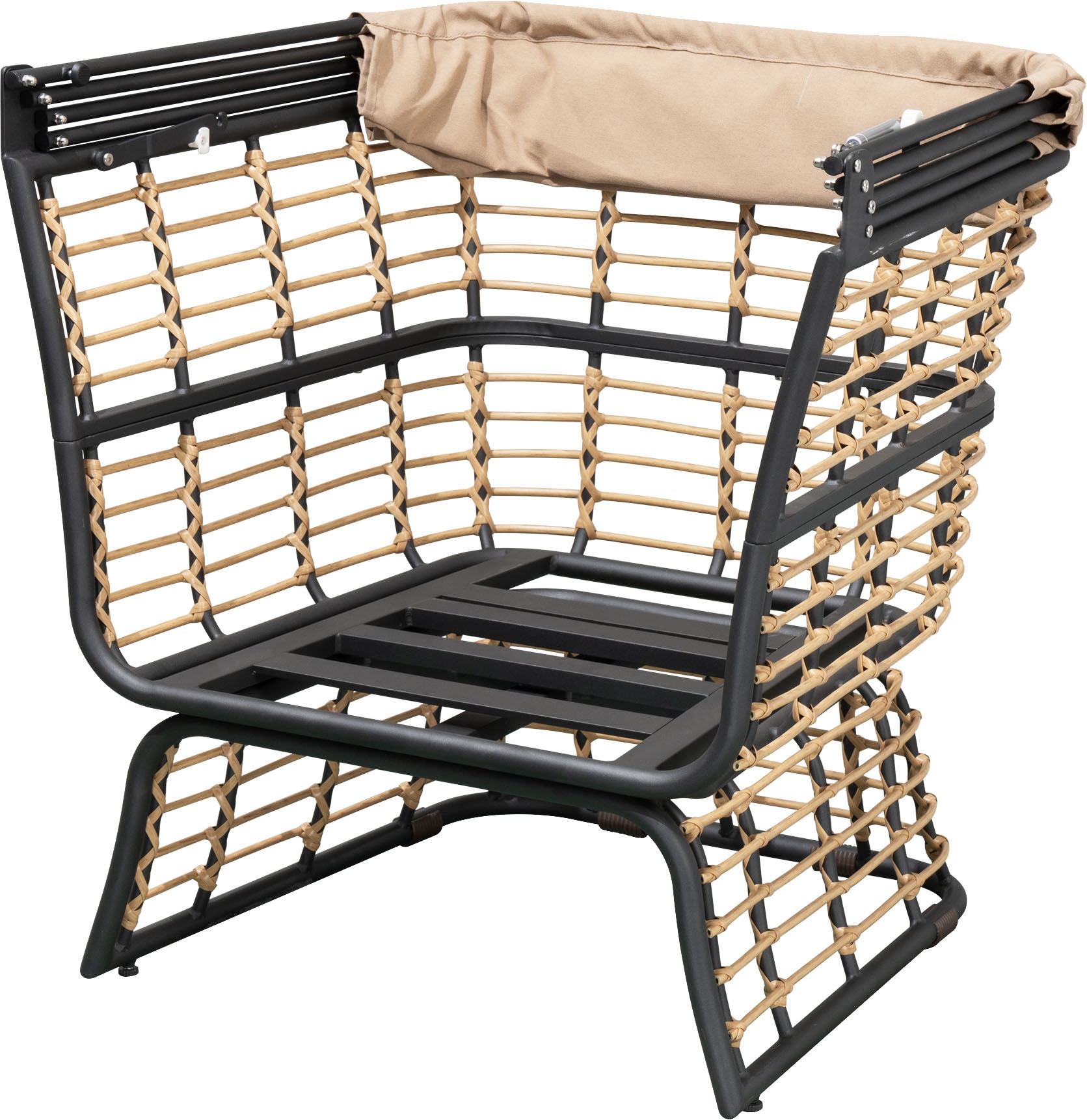 Garden Pleasure Relaxsessel »PAROS«, BxTxH: 69,5x83x150 cm, überdacht