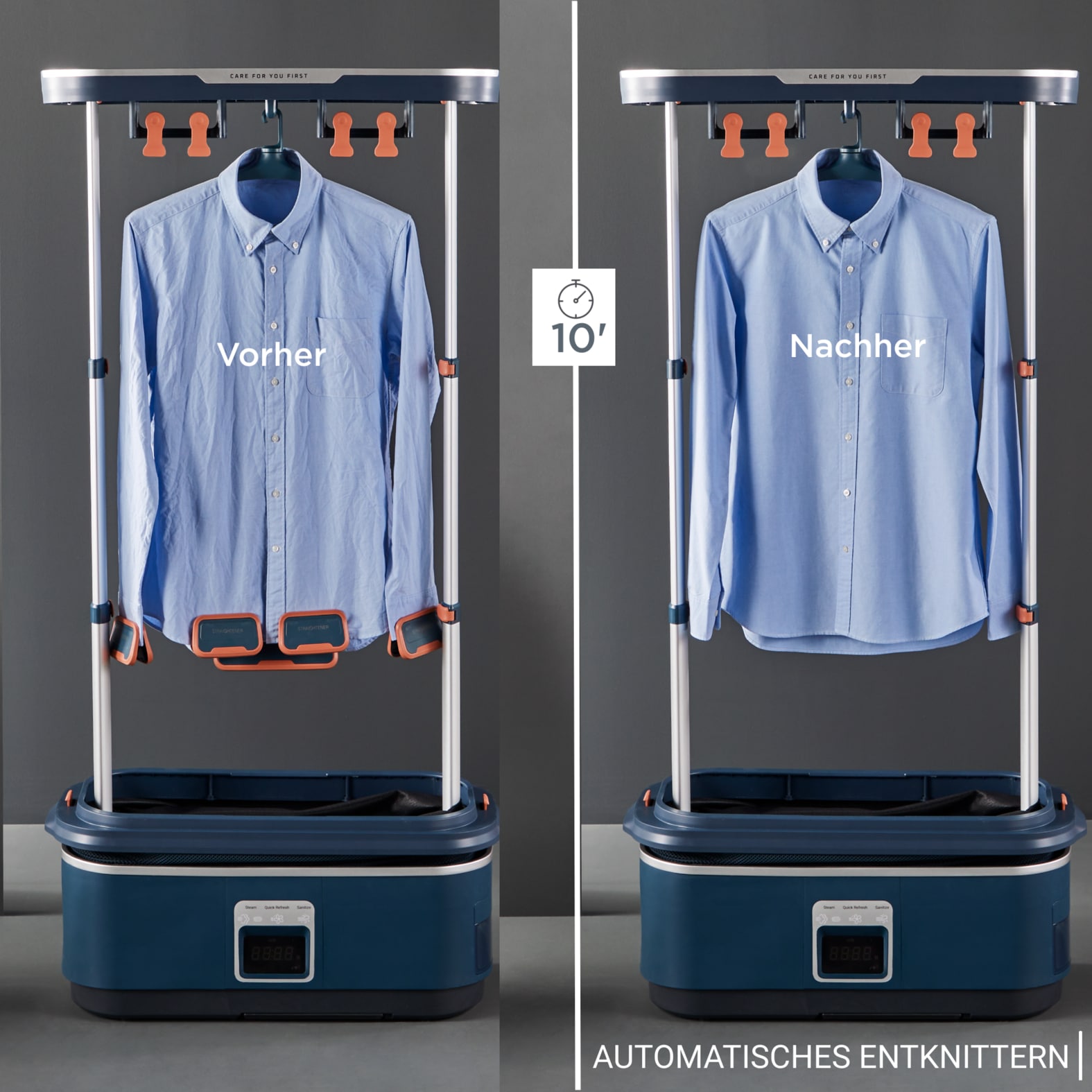 Tefal Stand-Dampfglätter »YT2020 Care For You First« 1500 W für Textilien, autom. Entknittern, Desinfizieren und Auffrischen