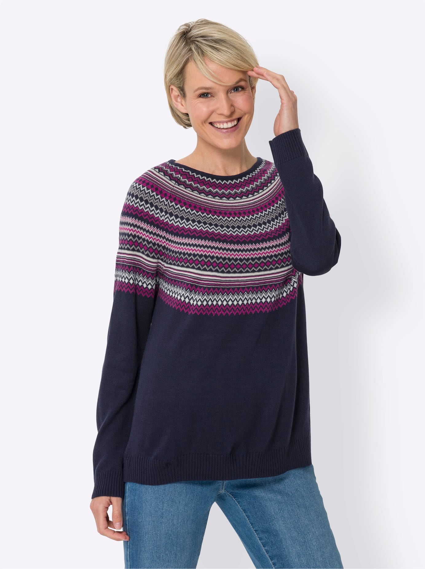 Classic Basics Norwegerpullover »Langarm-Pullover«