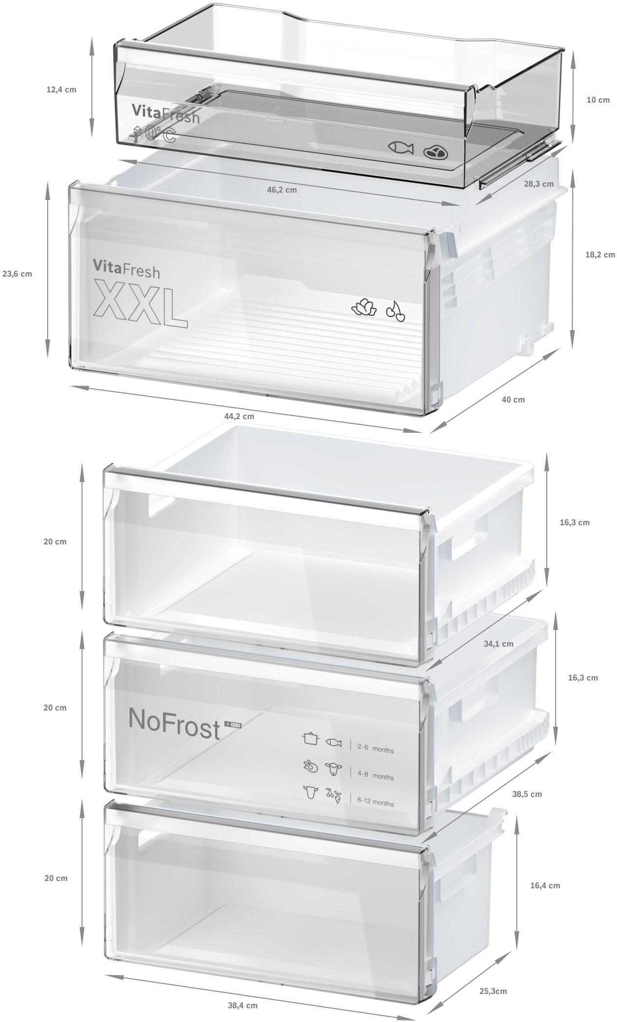 BOSCH Kühl-/Gefrierkombination Serie 4 »KGN39OCAF«, Green Collection: produziert mit CO₂ reduzierten Materialien