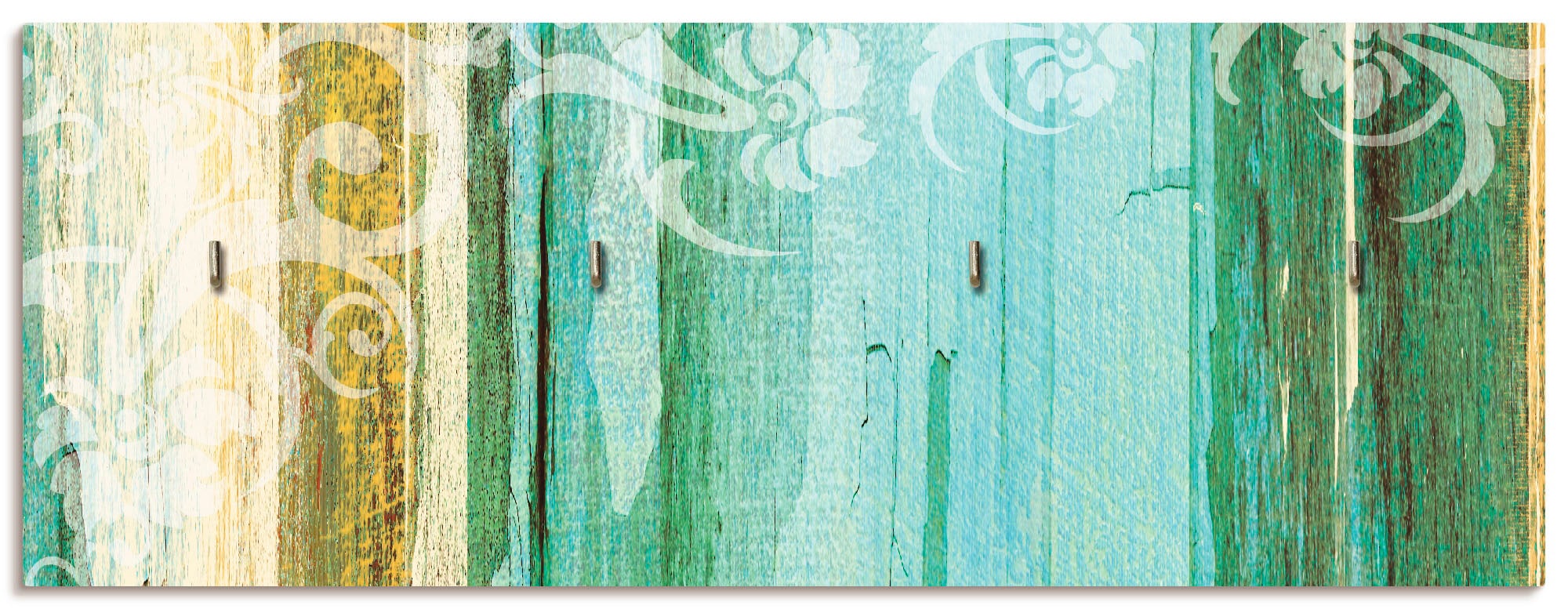 Artland Hakenleiste »Blumenornamente im modernen Stil«, MDF
