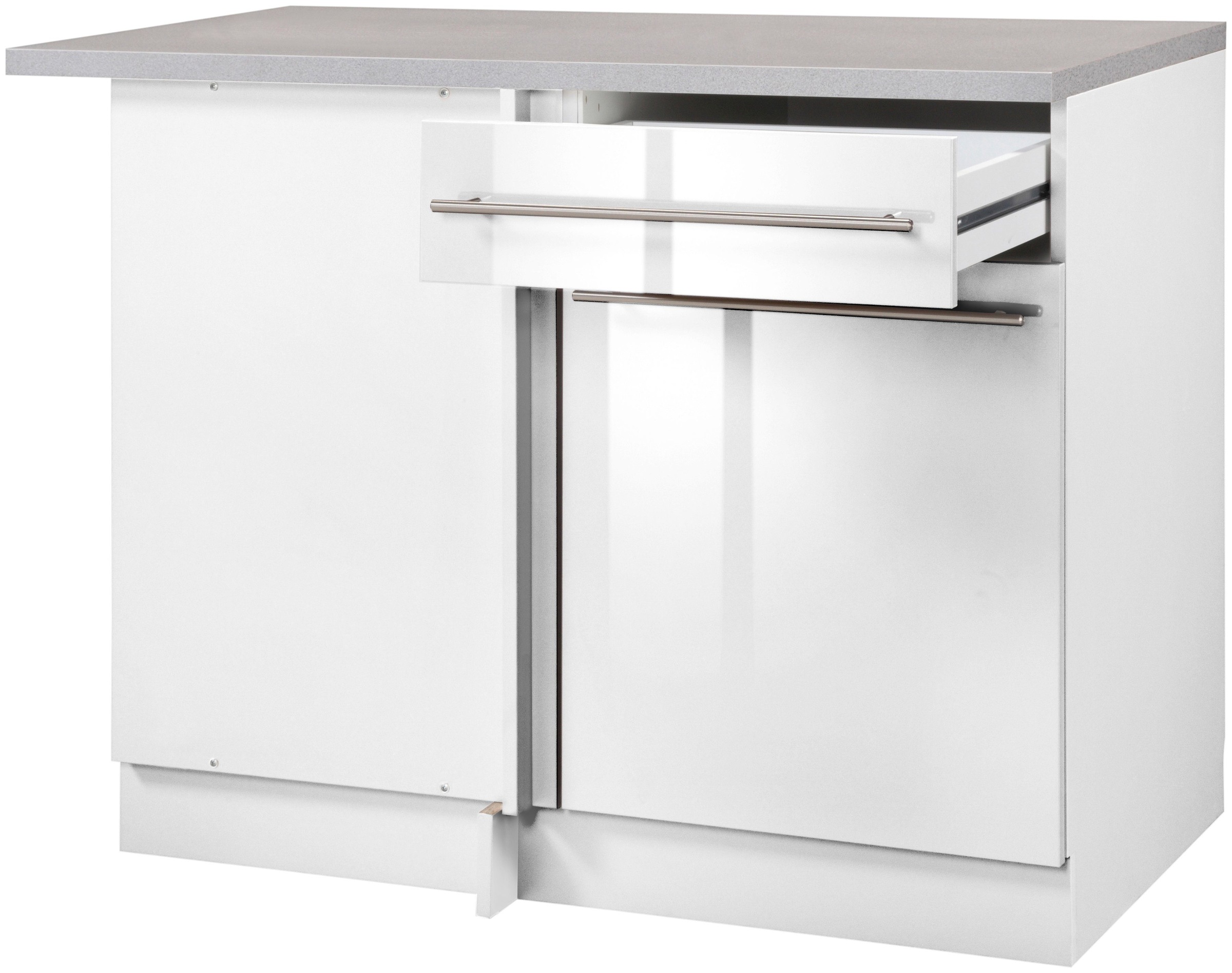 wiho Küchen Eckunterschrank »Chicago« 110 cm breit, für eine optimale Raumnutzung