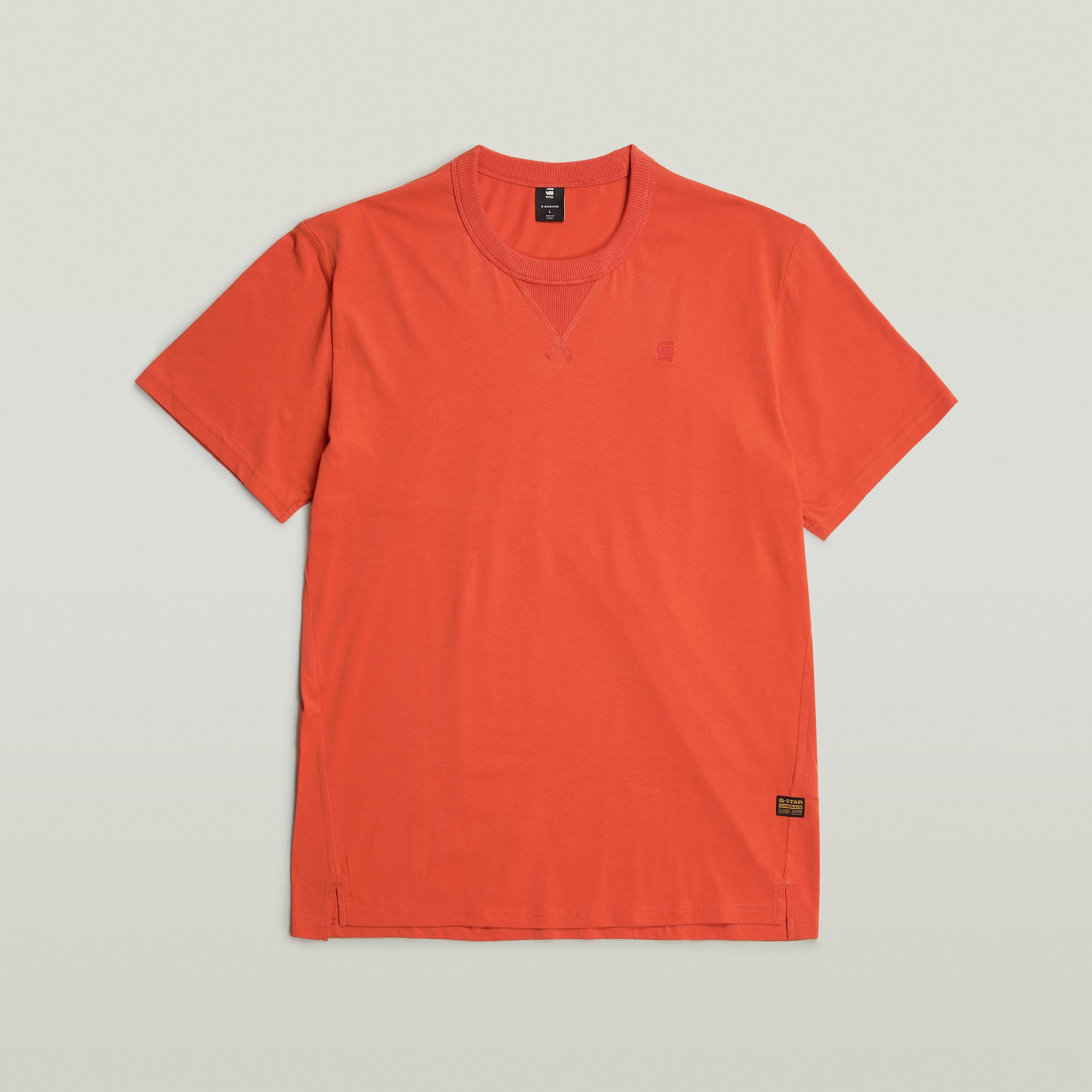 G-STAR T-Shirt »Nifous«, Rundhals, mit Rippeinsatz