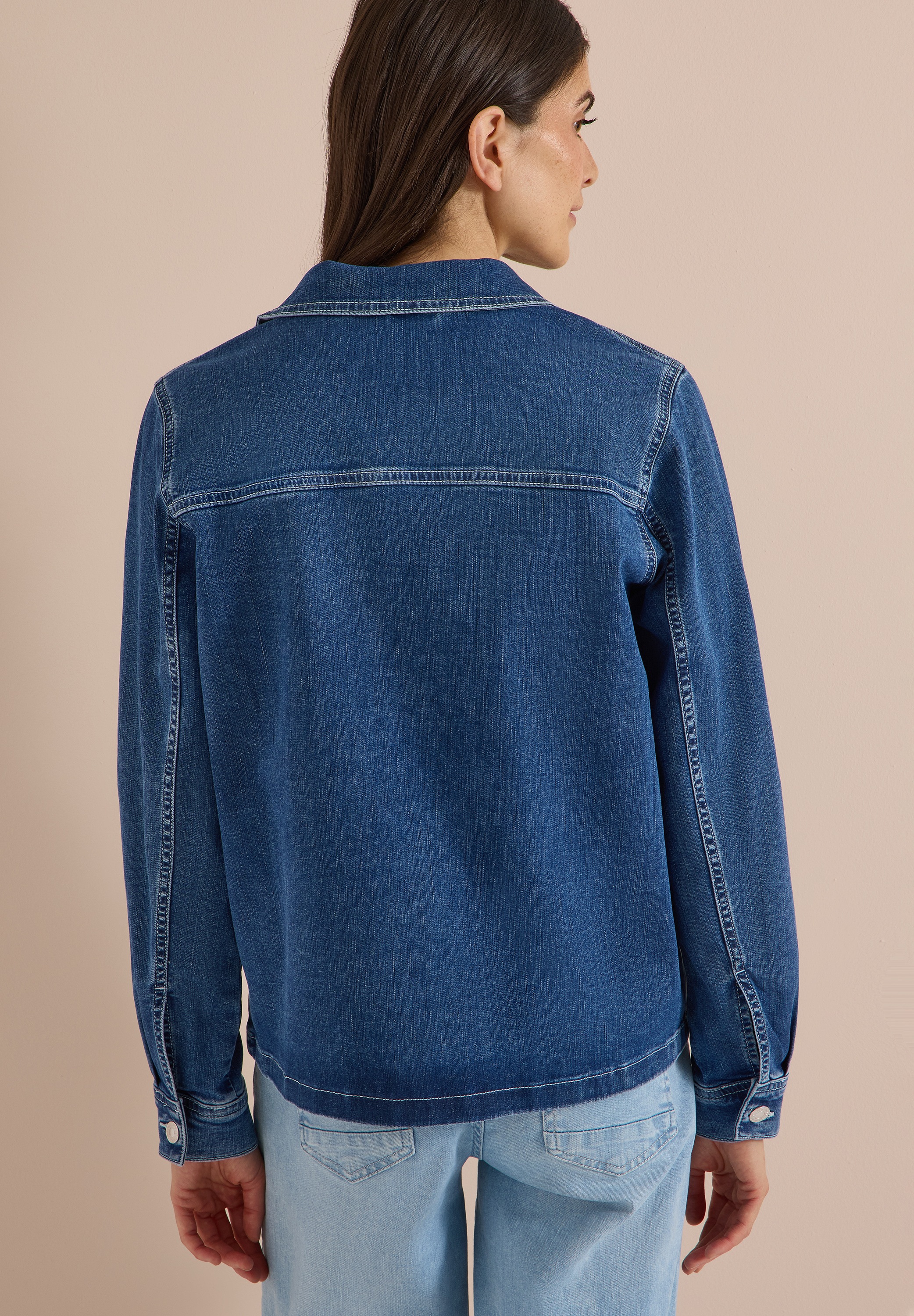 Cecil Jeansjacke Brusttaschen, authentische Waschung