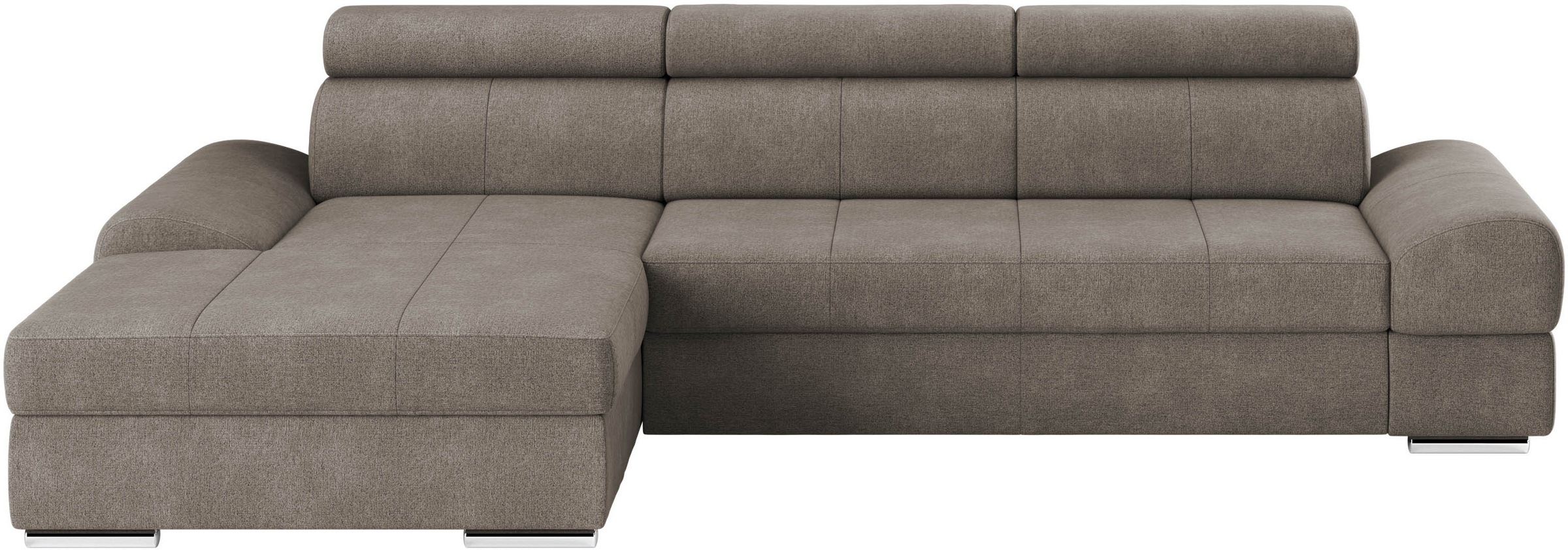 sit&more Ecksofa »Broadway L-Form«, inklusive Kopfteilverstellung, wahlweise mit Bettfunktion