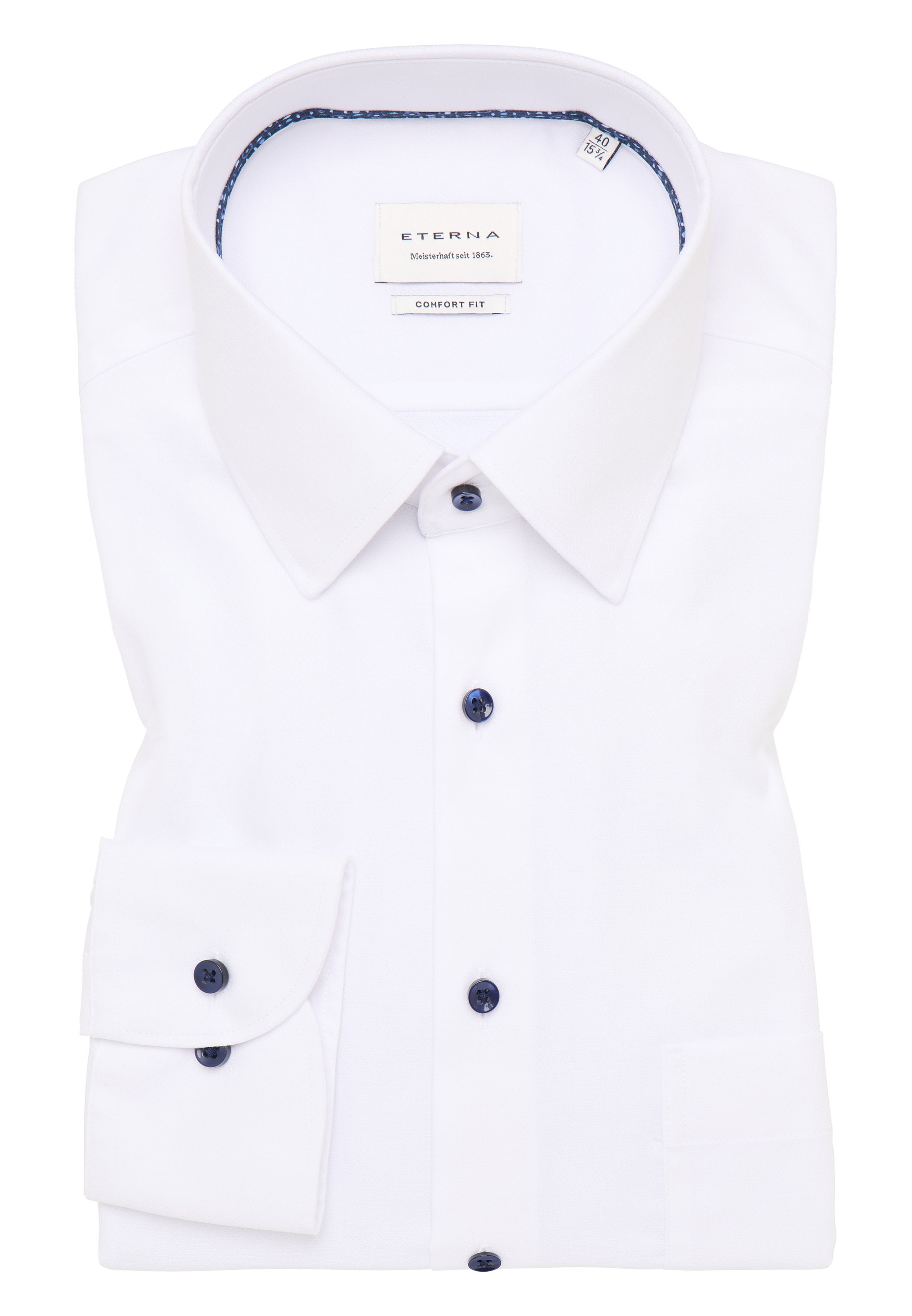 Eterna Langarmhemd »COMFORT FIT« NON IRON (bügelfrei)