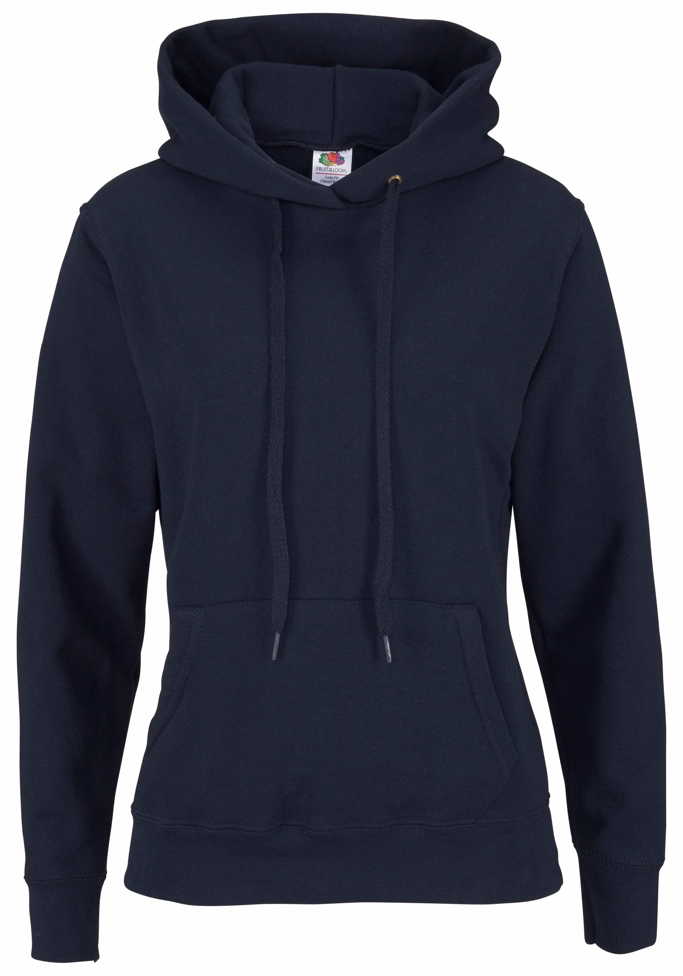 Fruit of the Loom Kapuzensweatshirt »Classic hooded Sweat Lady-Fit« mit Kängurutaschen