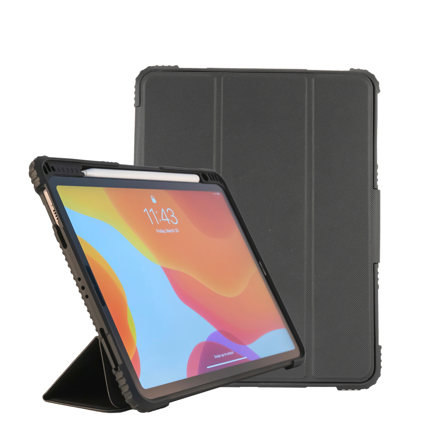 4smarts Tablet-Hülle »Folio Case Endurance für Apple iPad 10.2" (2019/20/21)«, iPad 10.2 (2019/ 20/ 21), Backcover, Schutzhülle, Tabletschutzhülle, Case, Schutzcase, stoßfest