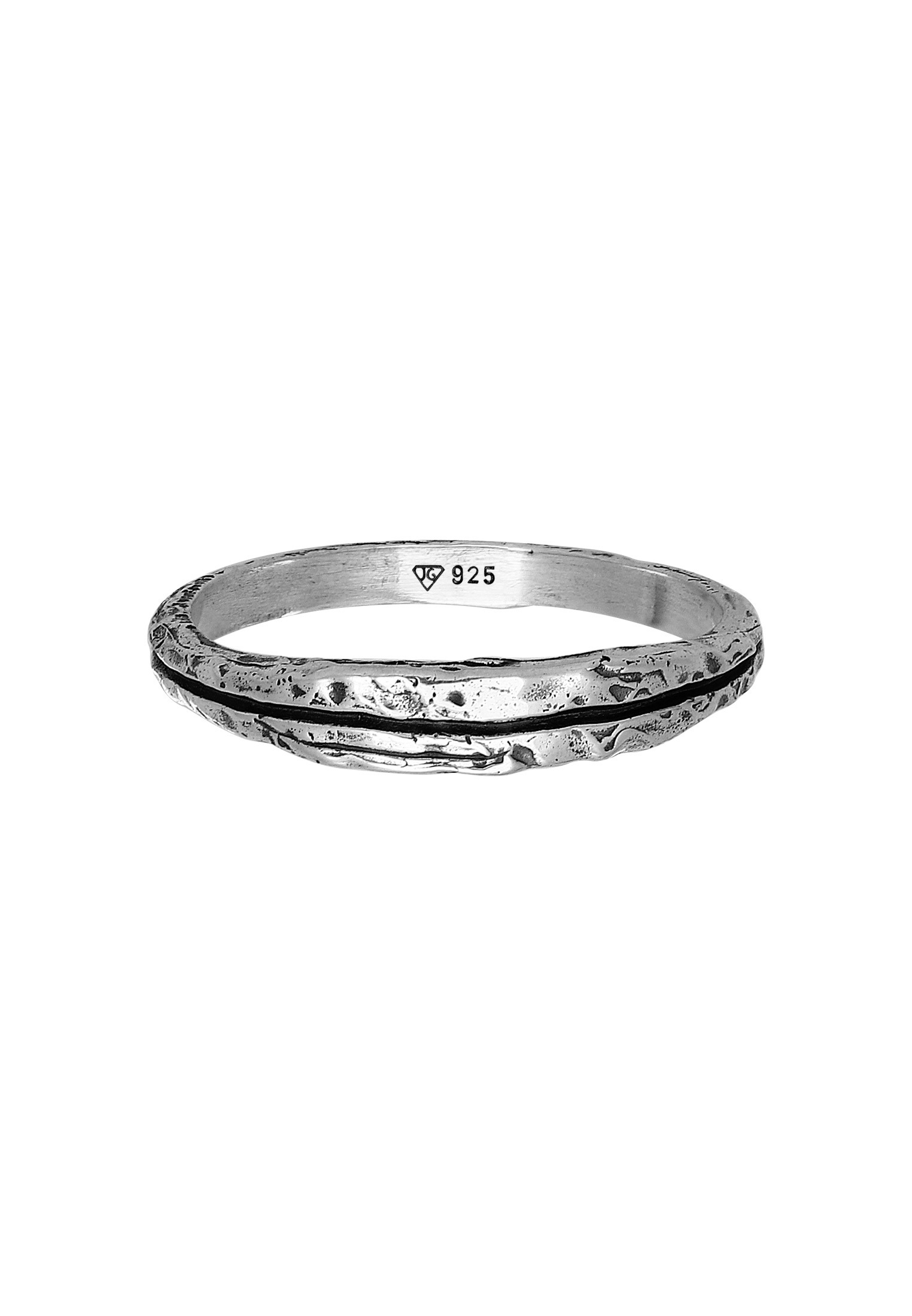 HAZE & GLORY Silberring »Ring Bandring - Slider Dark Finish 925 Silber«