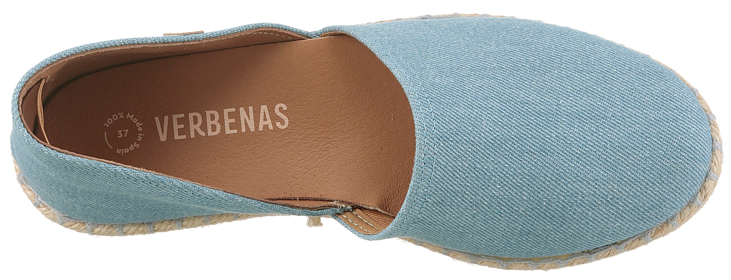 VERBENAS Espadrille »CARMEN DENIM«, Slipper, Sommerschuh, Strandschuh im Jeanslook