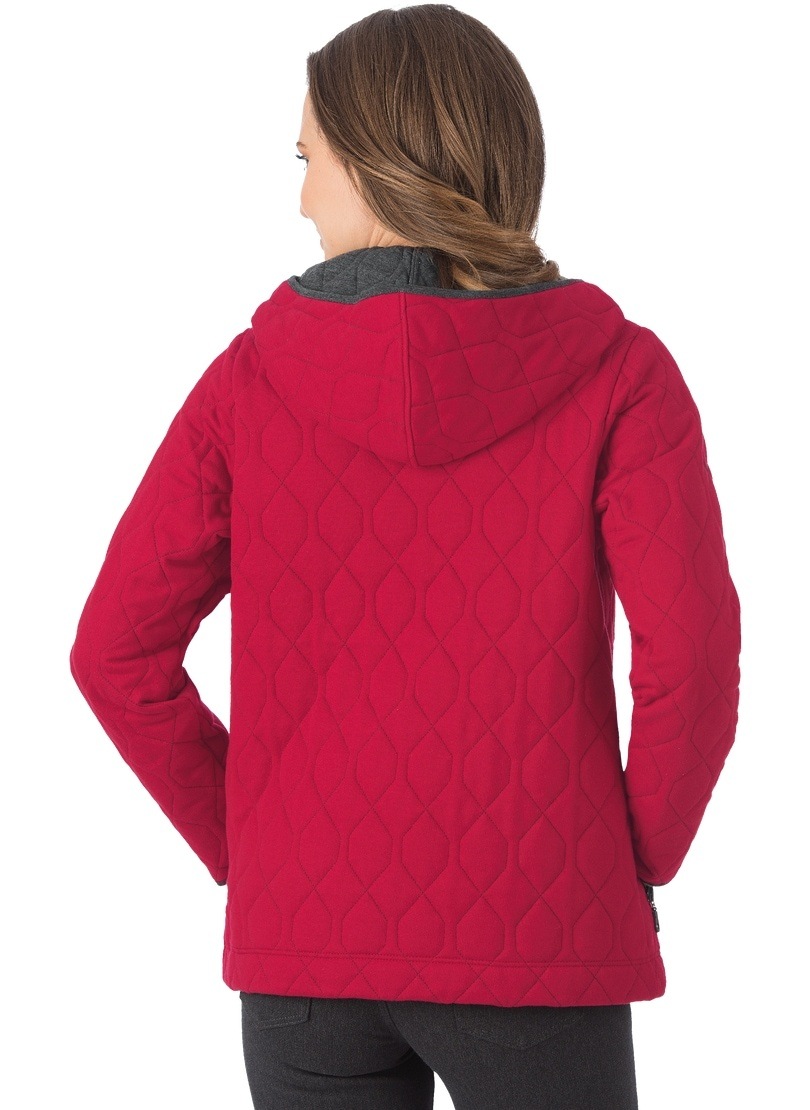 Trigema Sweatjacke »TRIGEMA Steppjacke mit Kapuze aus Sweat-Qualität«