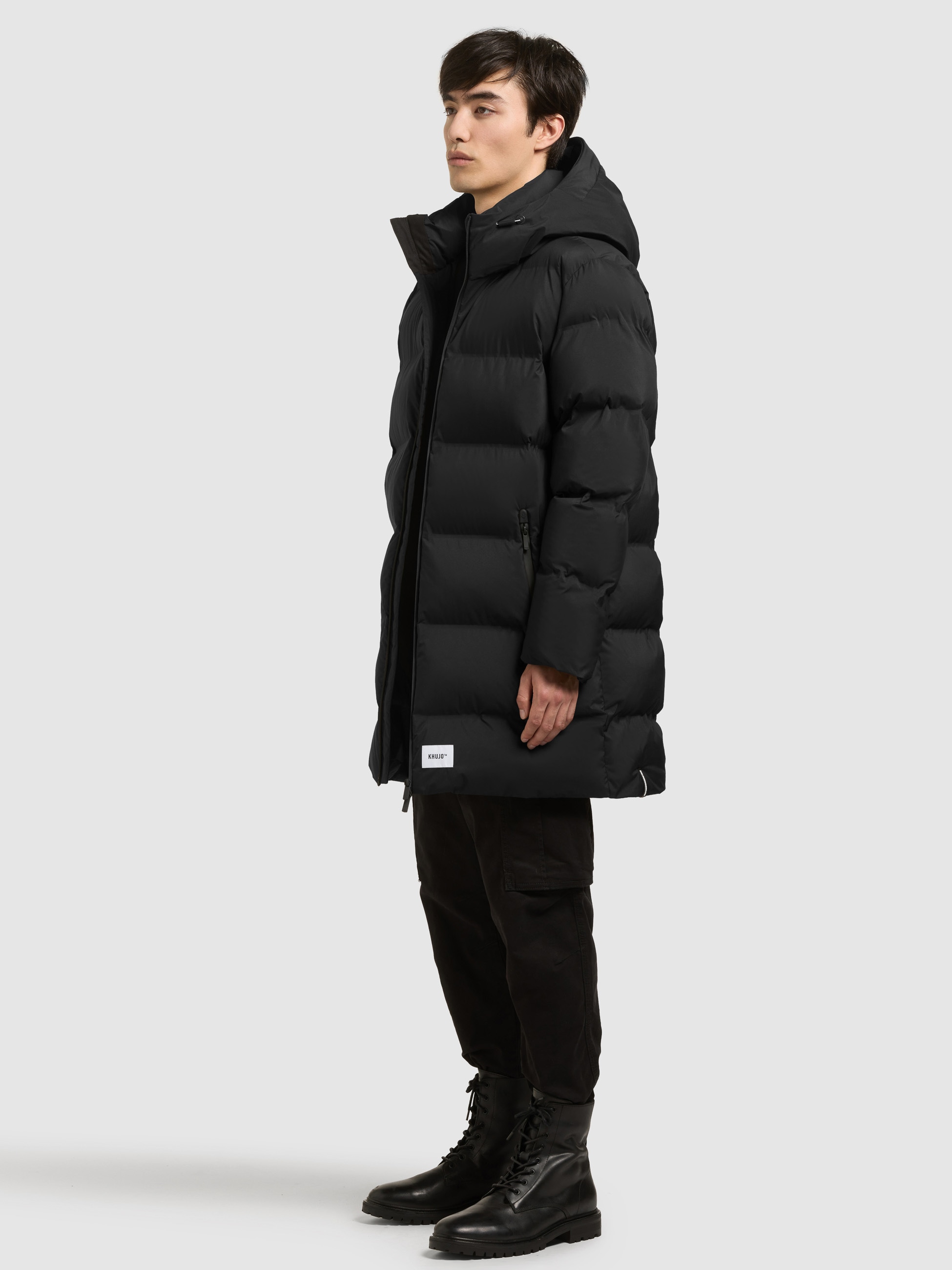 khujo Steppmantel »CADE« Taschenbeutel aus Fleece