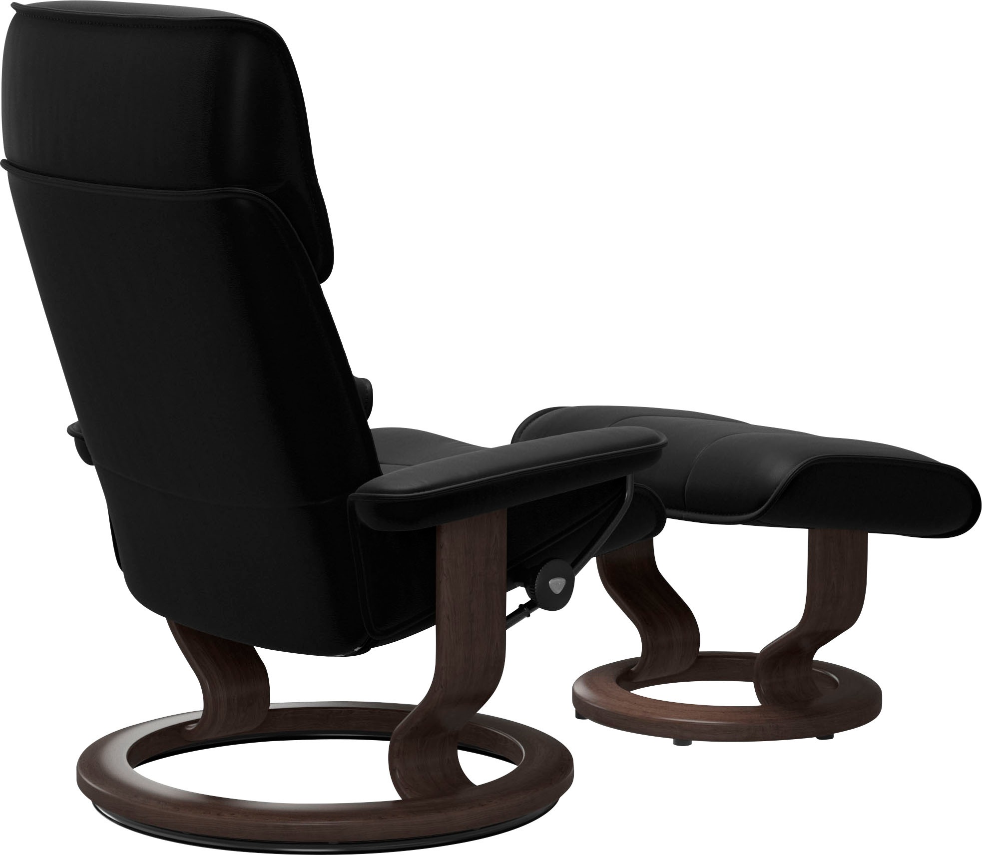 Stressless® Relaxsessel »Admiral« Set, Relaxsessel inkl. Hocker,  mit Classic Base, Größe M & L, Gestell Wenge