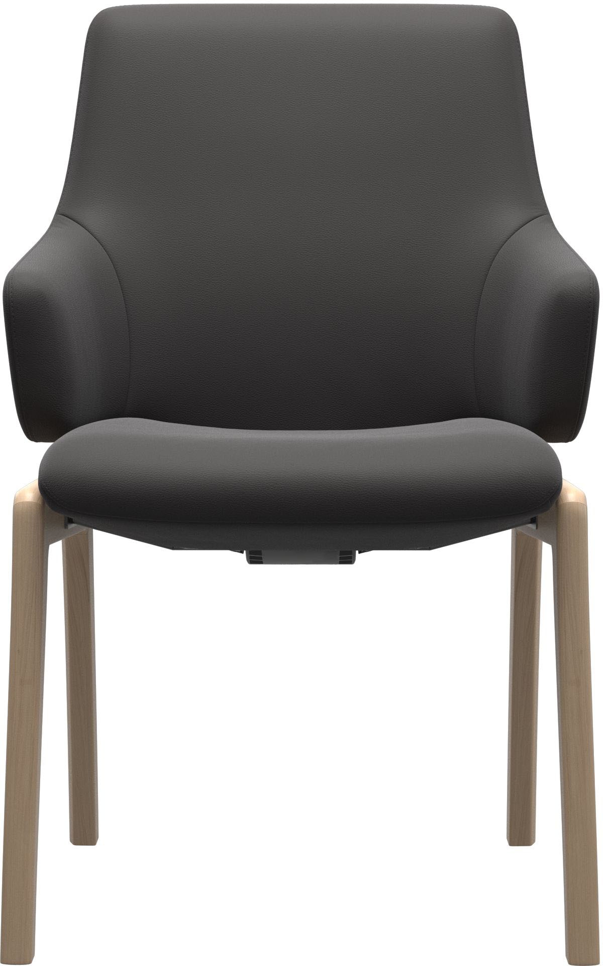 Stressless® Polsterstuhl »Laurel«, Leder PALOMA, Low Back mit Armlehne, Größe L, mit abgerundeten Beinen in Eiche natur