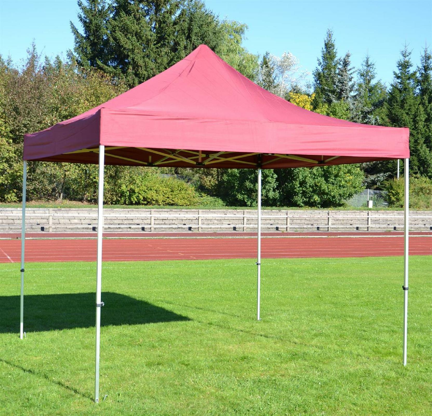 VCM Pavillon »Aluminium-Faltpavillon burgund-rot«