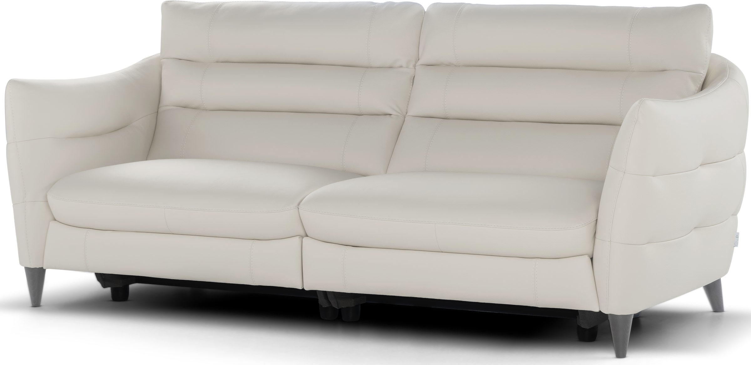 CALIA ITALIA 3-Sitzer »Cabrini, Design trifft super Sitzkomfort,«, in Leder, 220 cm Breite, mit elektrischer Relaxfunktion