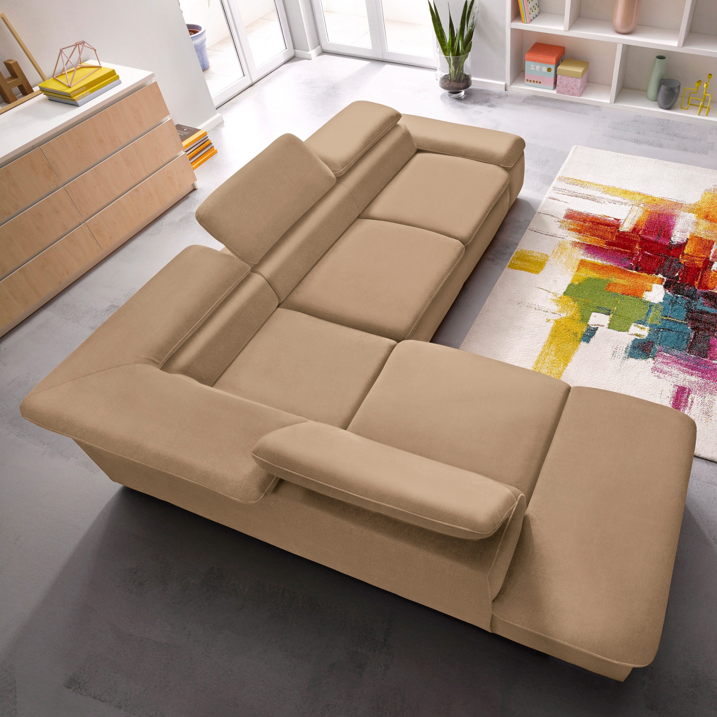 sit&more Ecksofa »Alcatraz L-Form«, wahlweise mit Bettfunktion