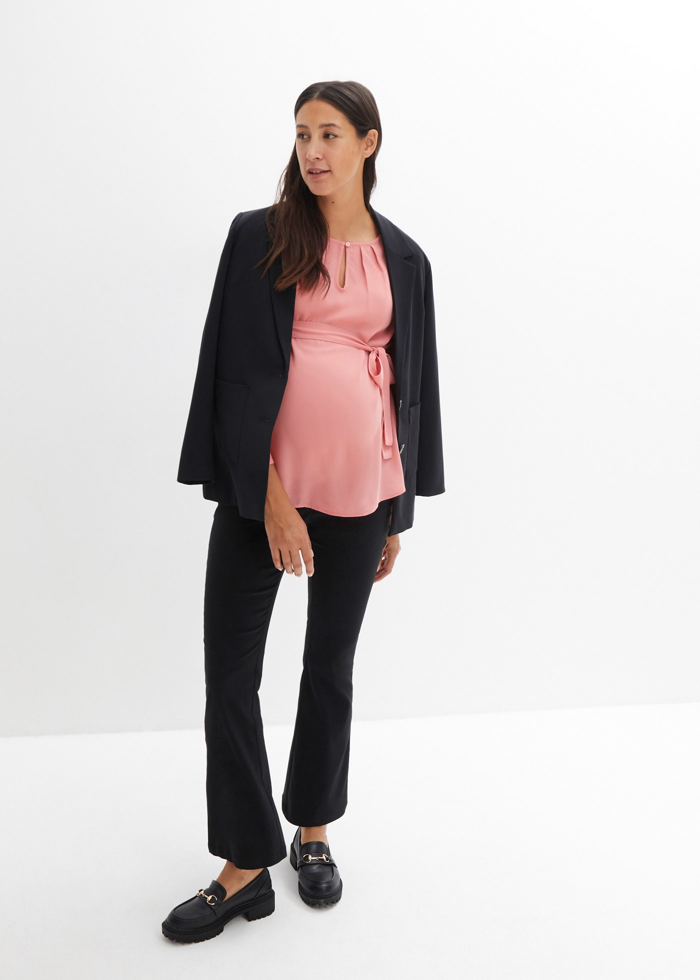 bonprix Stretch-Hose »Stretch-Hose mit Viskose«  aus Viskose, mit Elasthan, Regular Fit, mit verstellbarem Bund