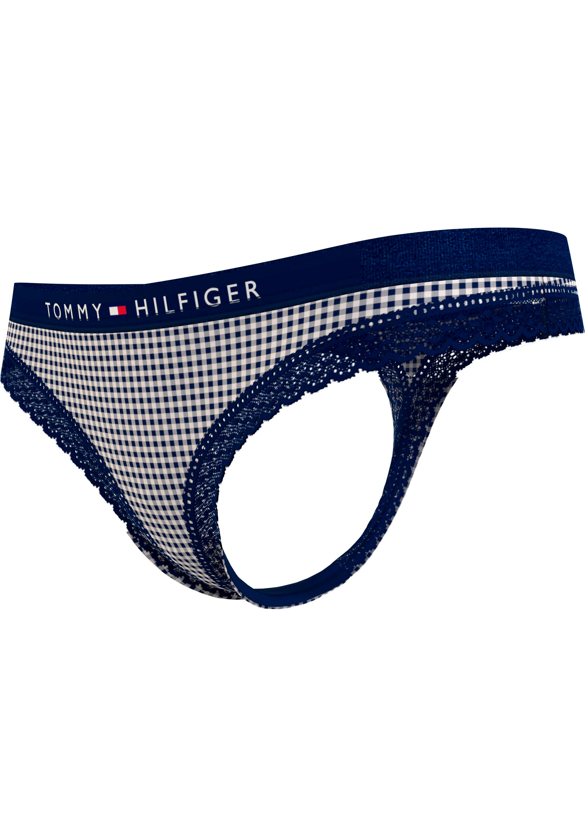 Bund am Logoschriftzug Tommy »THONG Underwear ♕ mit PRINT«, bei Hilfiger T-String