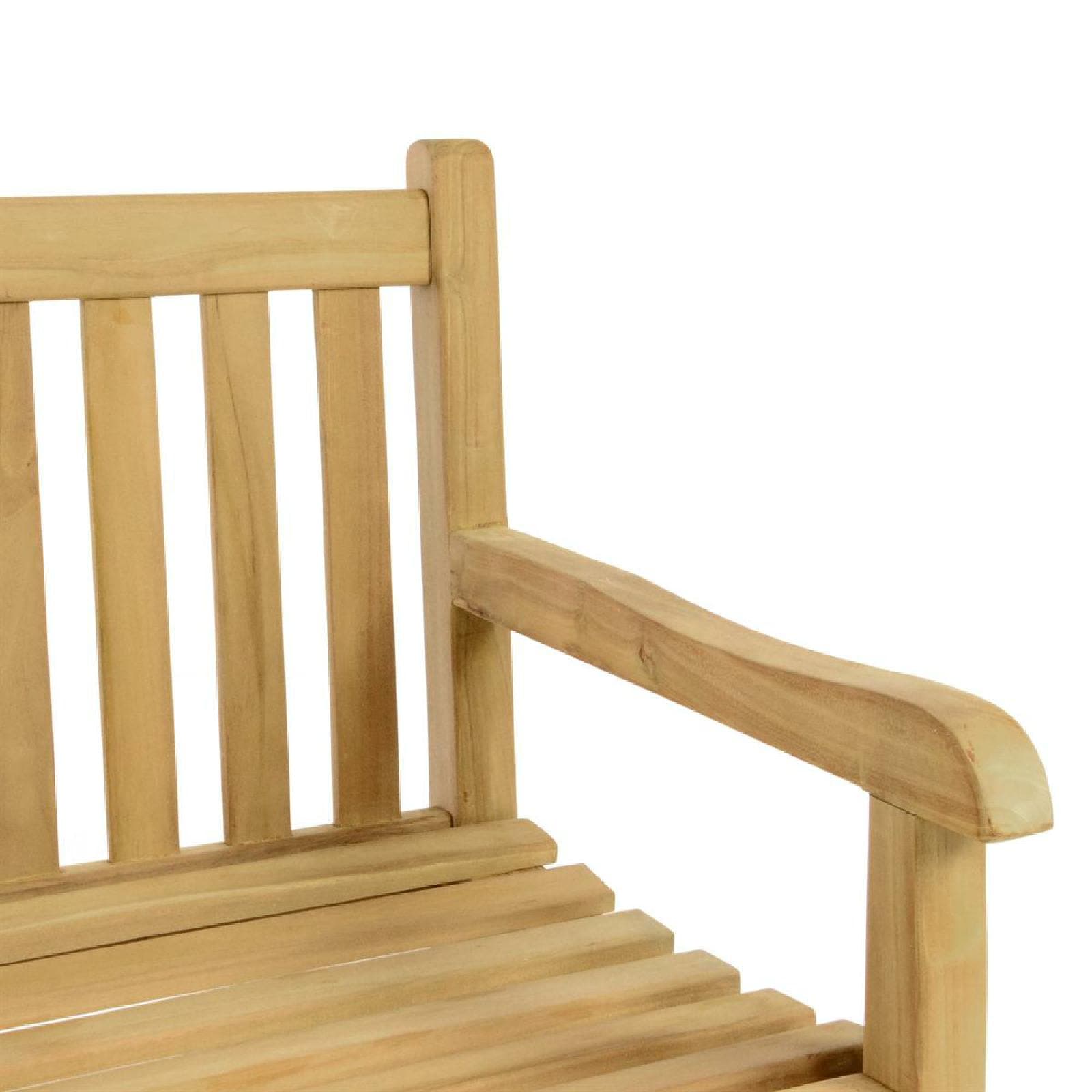 VCM Gartenstuhl »Sitzbank Antik Gartenbank Landhausstil Teak Holz«