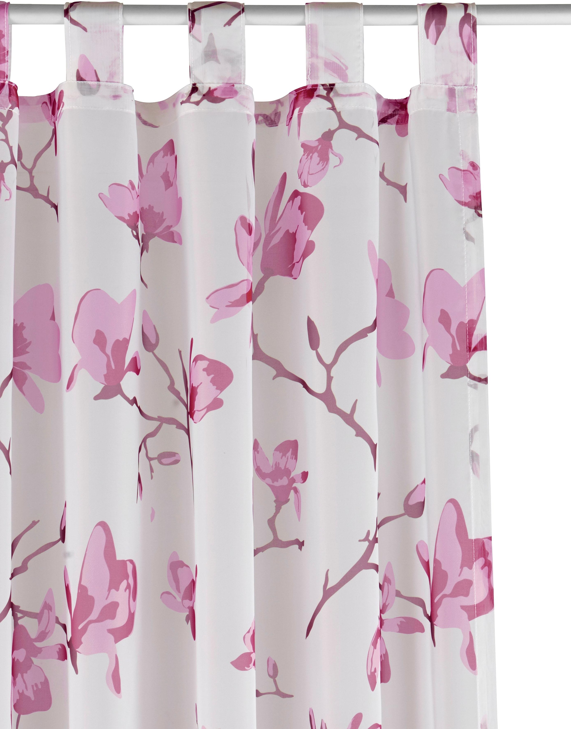 my home Gardine »Orchidee«, (1 Polyester St.), Transparent, Voile