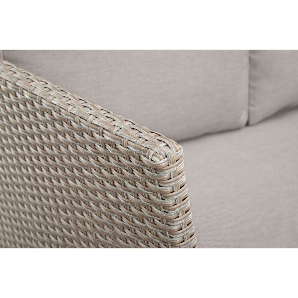 KONIFERA Gartenlounge-Set »Rotterdam«, (20 tlg.), 3 Sofas, 2 Hocker, Tisch 120x82 cm, Polyrattan