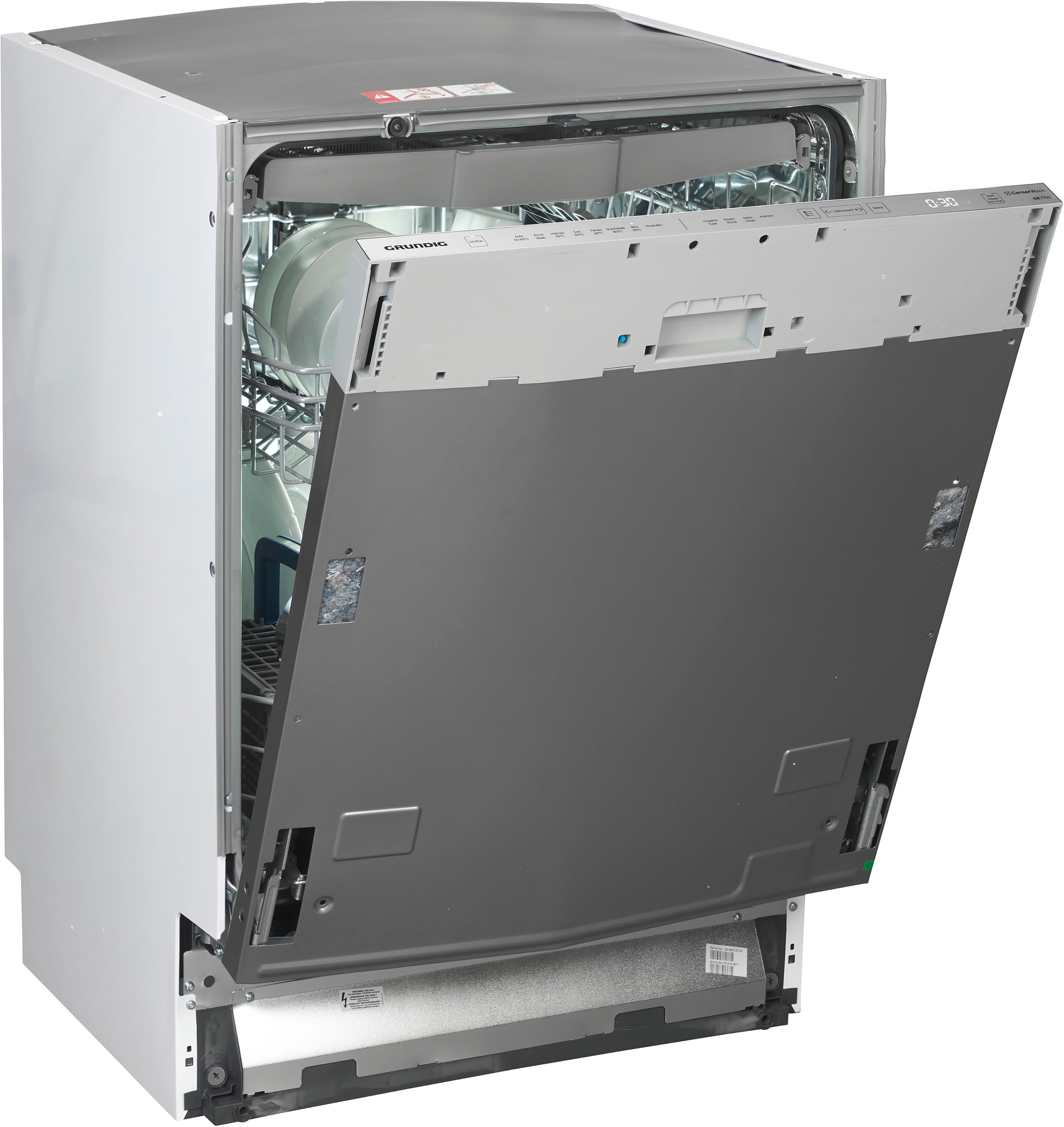 Grundig vollintegrierbarer Geschirrspüler »GTVP4540B 7612101671«, 16 Maßgedecke, XXL-Geschirrspüler, hocheinbaufähig