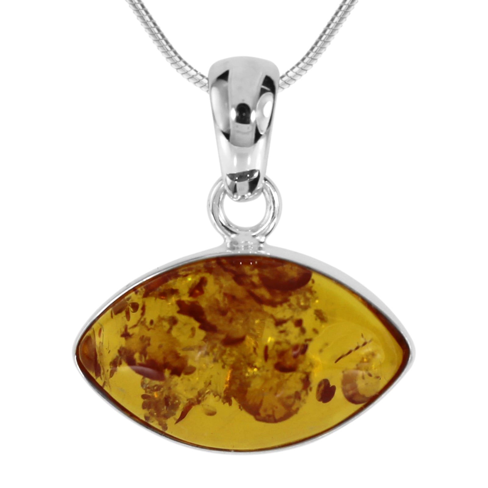 OSTSEE-SCHMUCK Kette mit Anhänger »- Macy Q - Silber 925/000 - Bernstein«