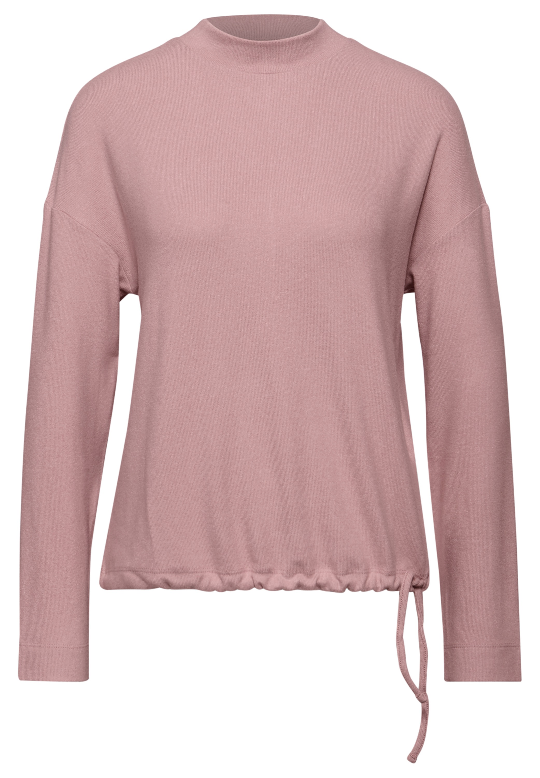 STREET ONE Langarmshirt mit Tunnelzug am Saum