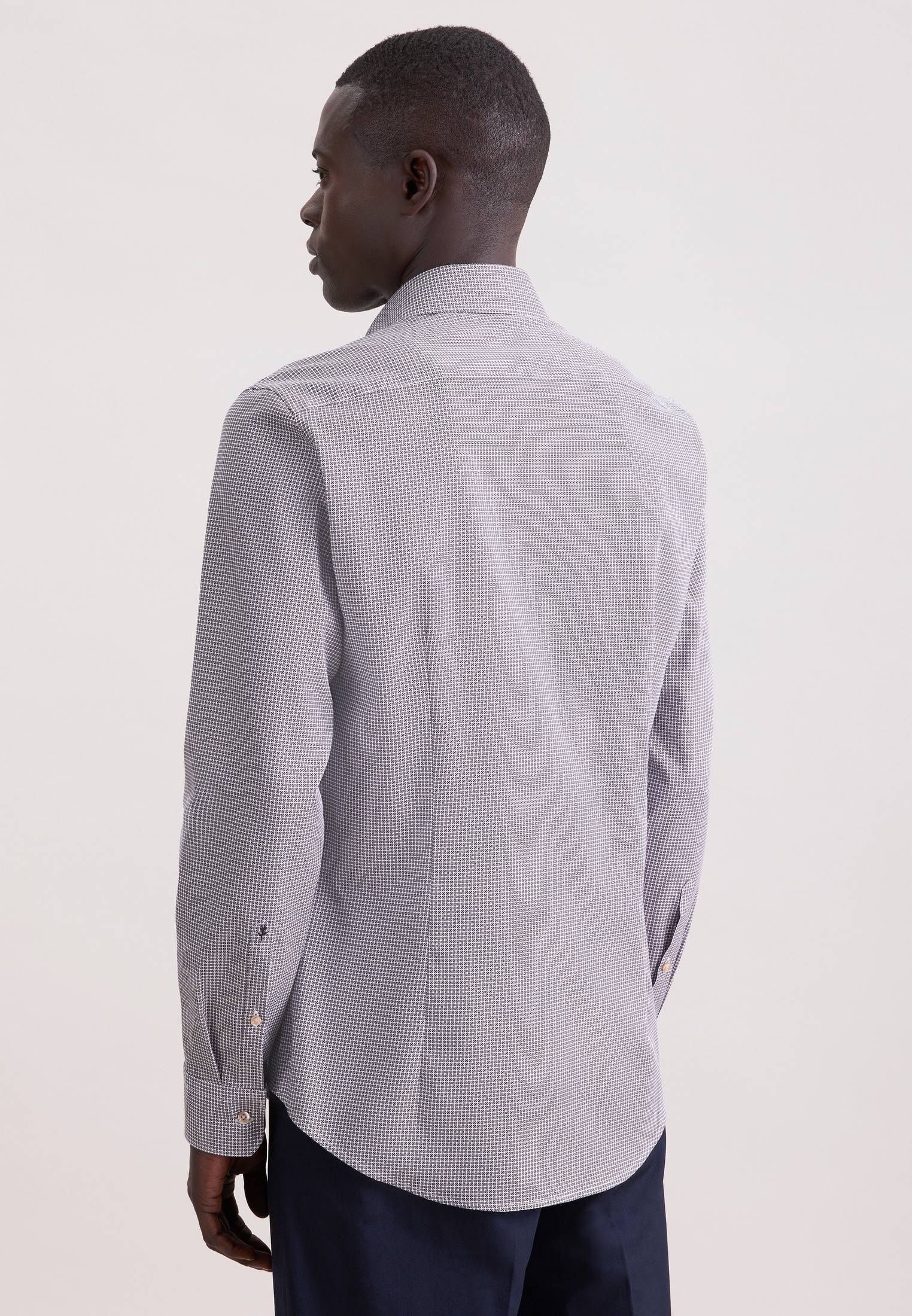 seidensticker Businesshemd »Schwarze Rose« Slim 1/1 Kentkragen Druck