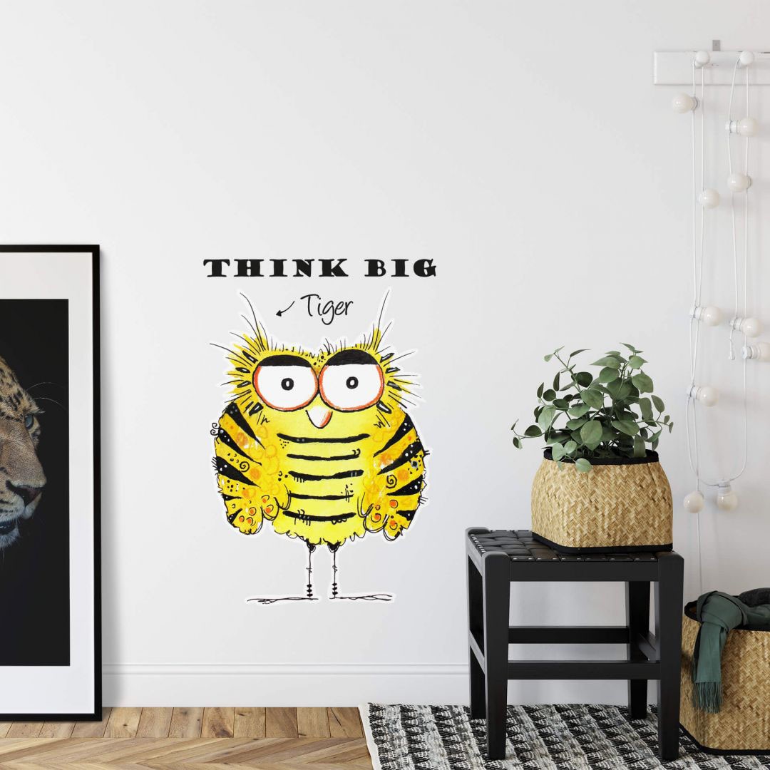 Wall-Art Wandtattoo »Lebensfreude - Think Big Tiger«, (1 St.) auf Raten  kaufen | Wandtattoos