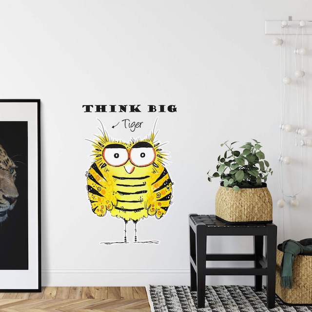 Wall-Art Wandtattoo »Lebensfreude - Think Big Tiger«, (1 St.) auf Raten  kaufen