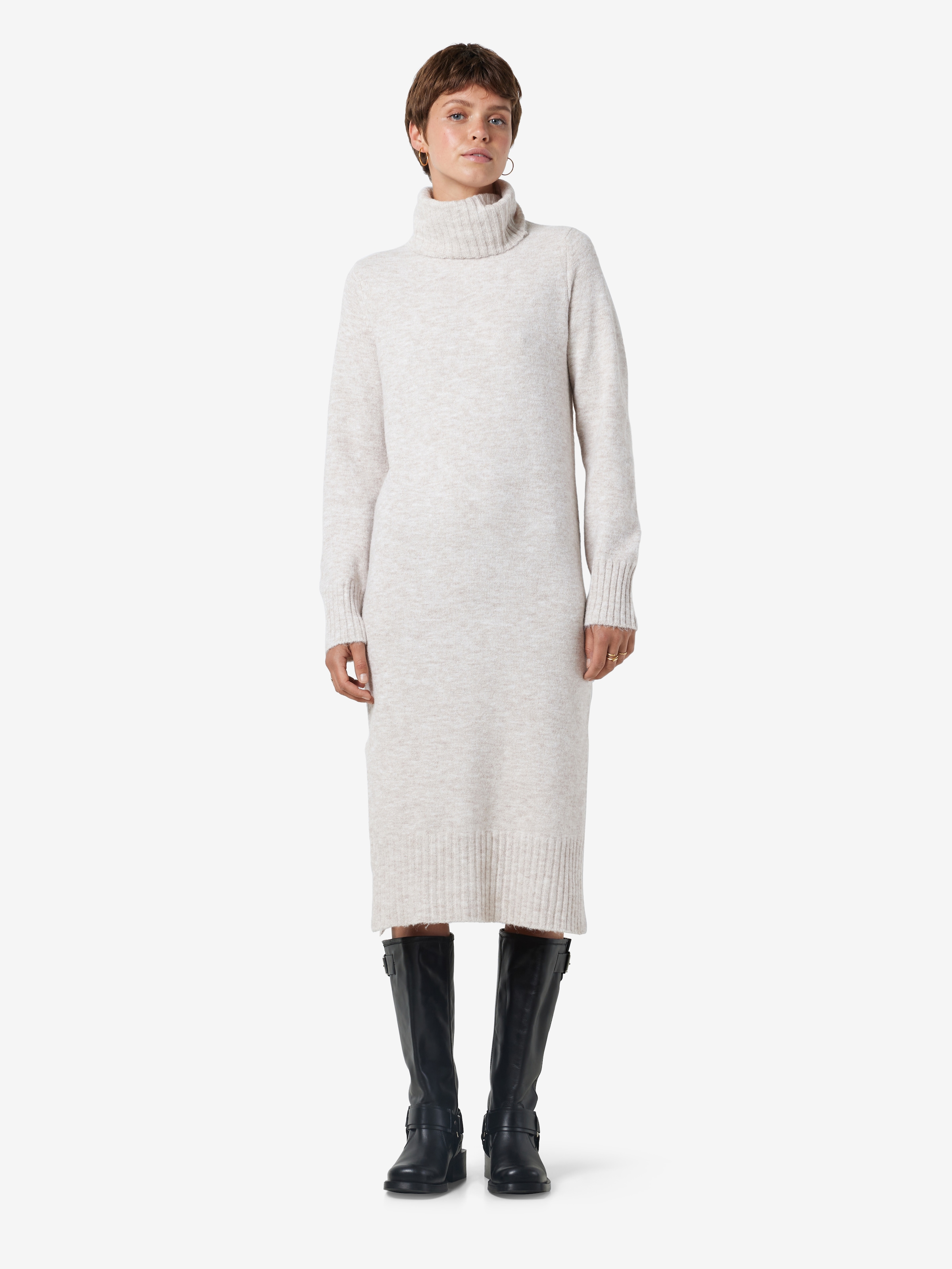 Noisy may Strickkleid »NMVIOLA L/S ROLLNECK KNIT DRESS FWD NOOS«