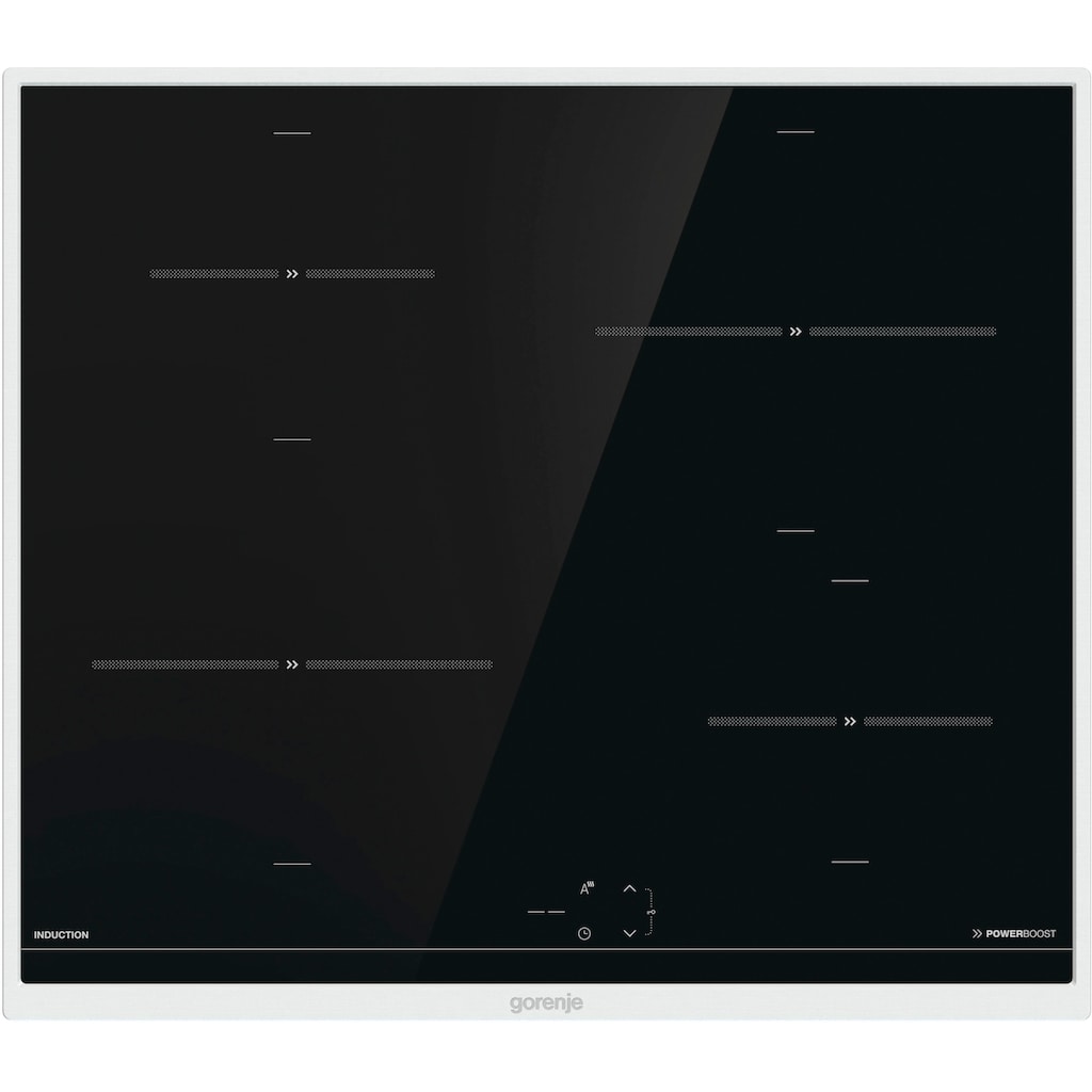 GORENJE Induktions Herd-Set »Black Set 4 Induktion«, BCIX6737E05BG, mit 1-fach-Teleskopauszug, Aqua Clean, (Set)