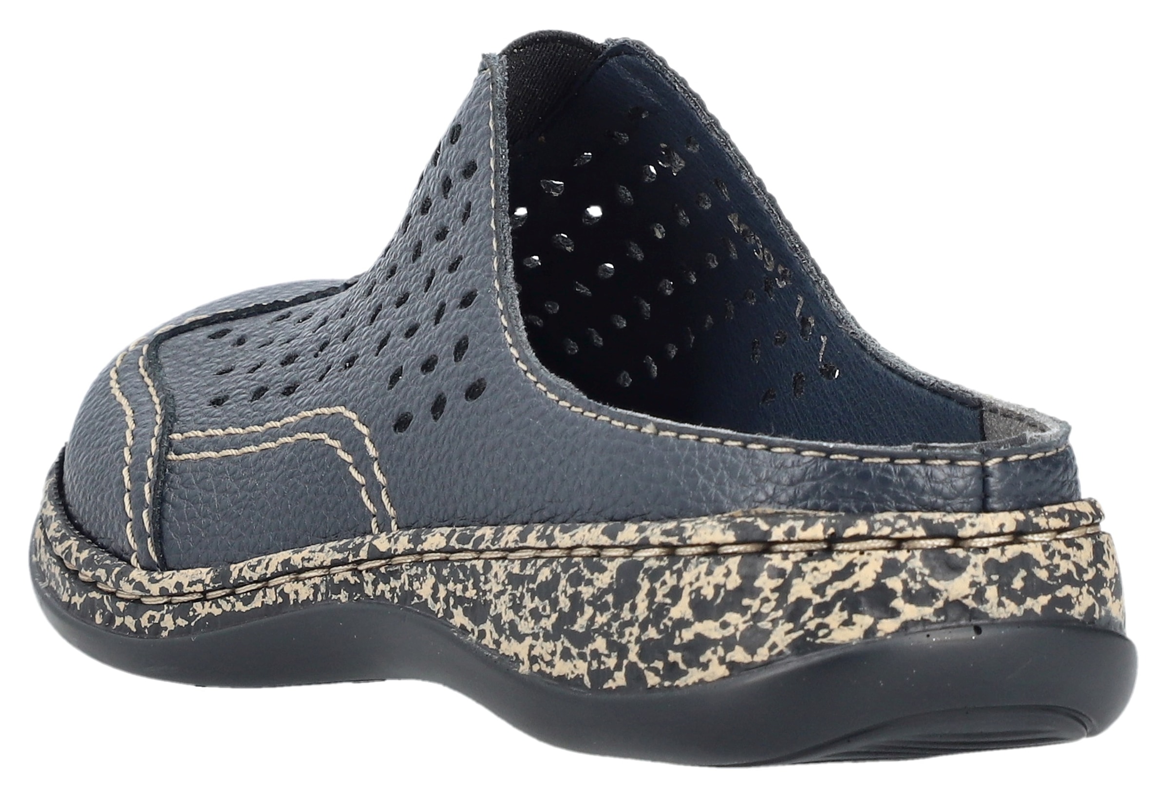 Rieker Clog  Schlupfschuh, Hausschuh, Sommerschuh mit Perforation