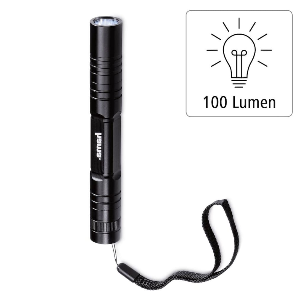 Hama LED Taschenlampe »LED-Taschenlampe "Regular R-147", Schwarz Taschenlampe«