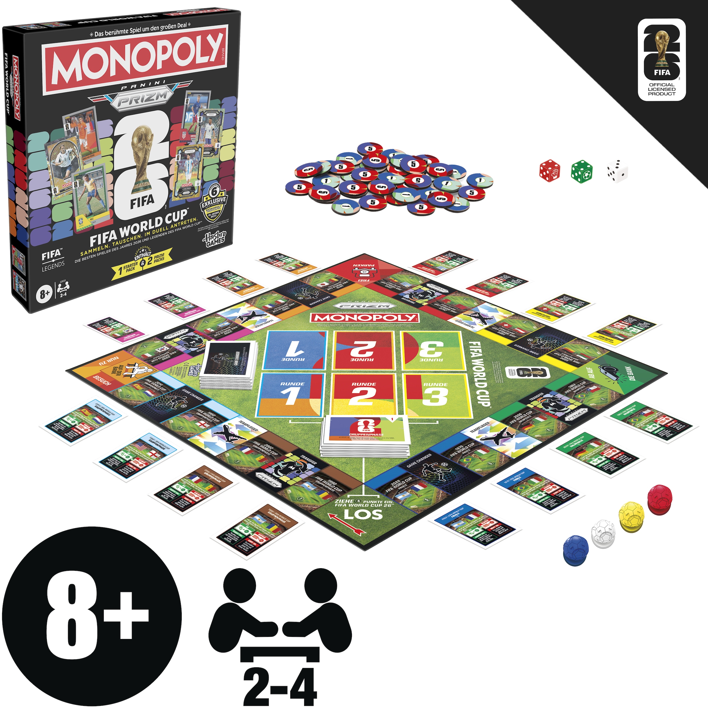 Hasbro Spiel »Monopoly Panini Prizm: FIFA World Cup«